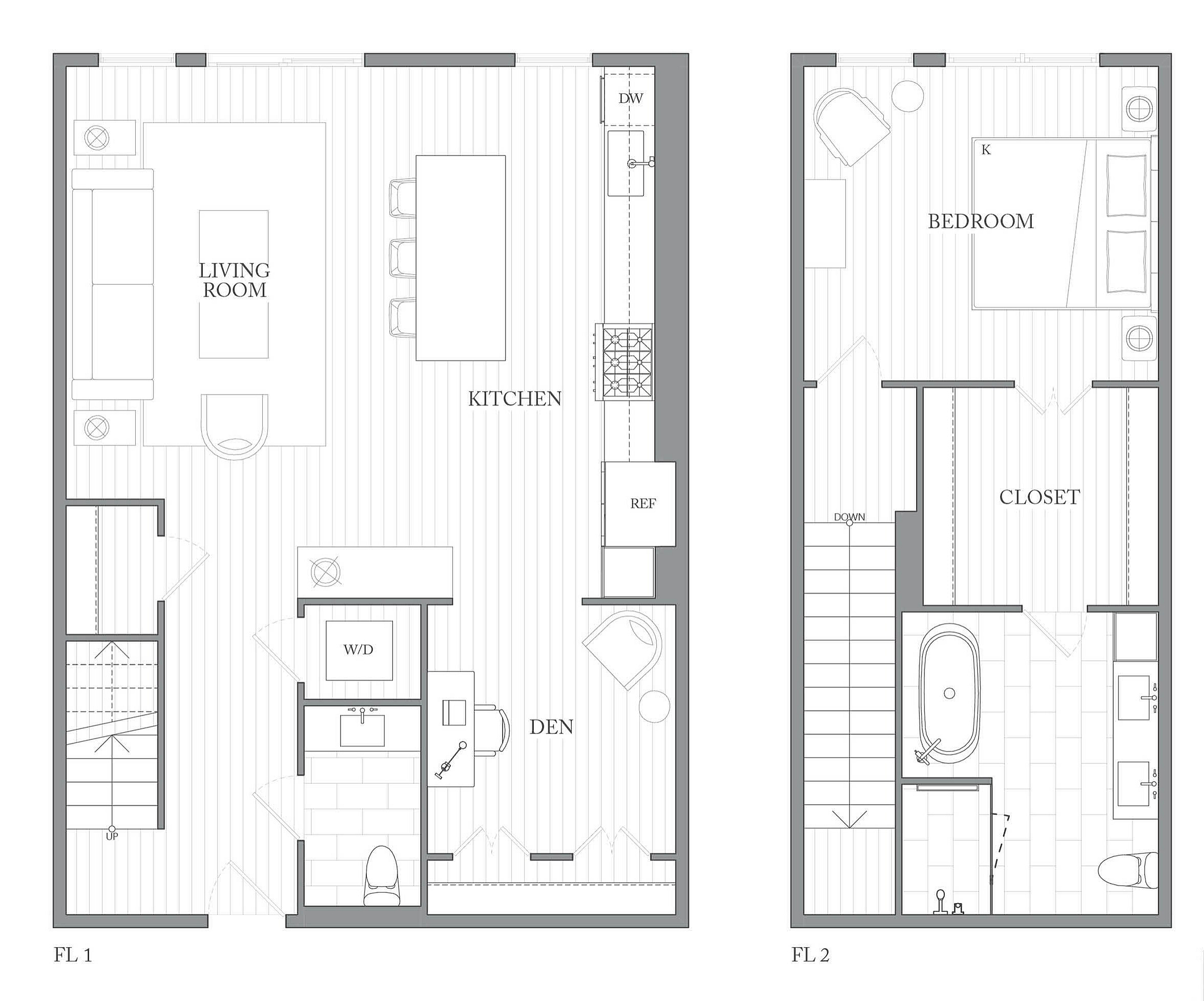 1Riva Row New Apartments | Luxury Apartments in Texas | 1Riva Row 1 bedroom townhome