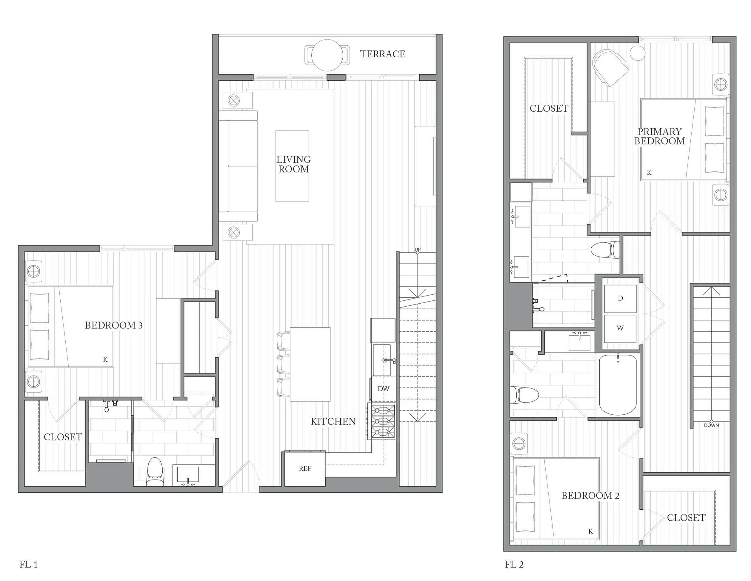 1Riva Row New Apartments | Luxury Apartments in Texas | 1Riva Row 3 bedroom townhomes