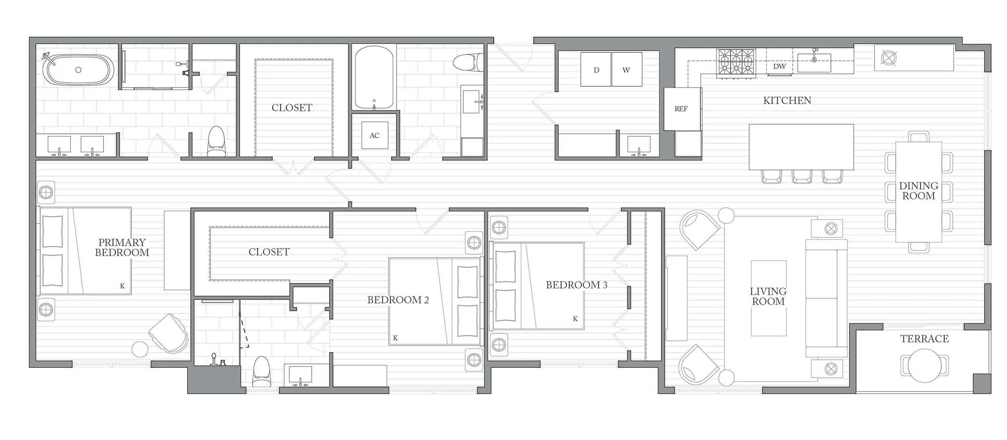 1Riva Row New Apartments | Luxury Apartments in Texas | 1Riva Row 3 bedroom apartments