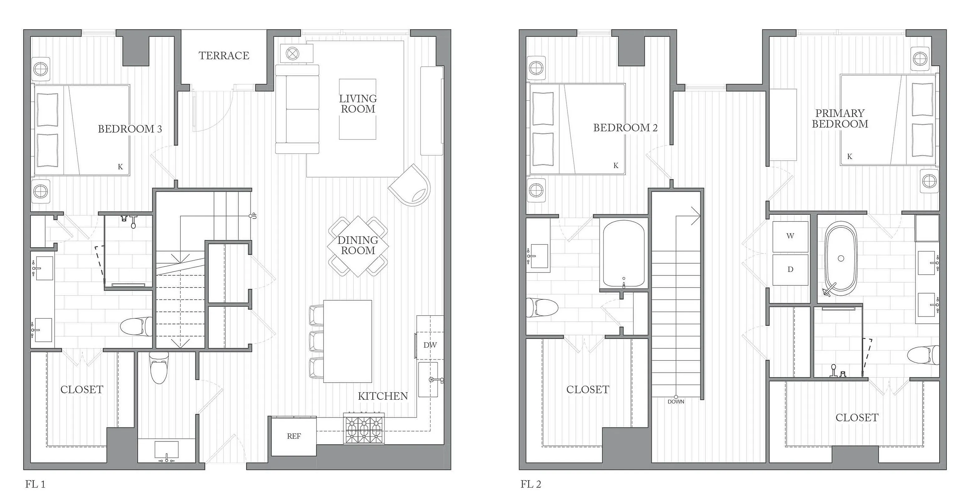 1Riva Row New Apartments | Luxury Apartments in Texas | 1Riva Row 3 bedroom townhomes