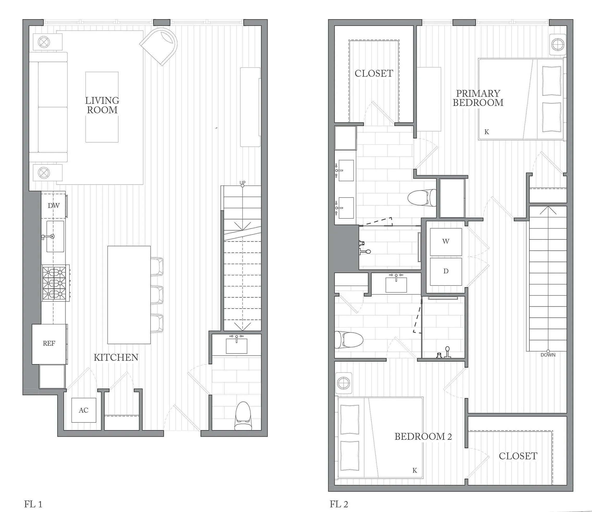 1Riva Row New Apartments | Luxury Apartments in Texas | 1Riva Row 2 bedroom townhomes
