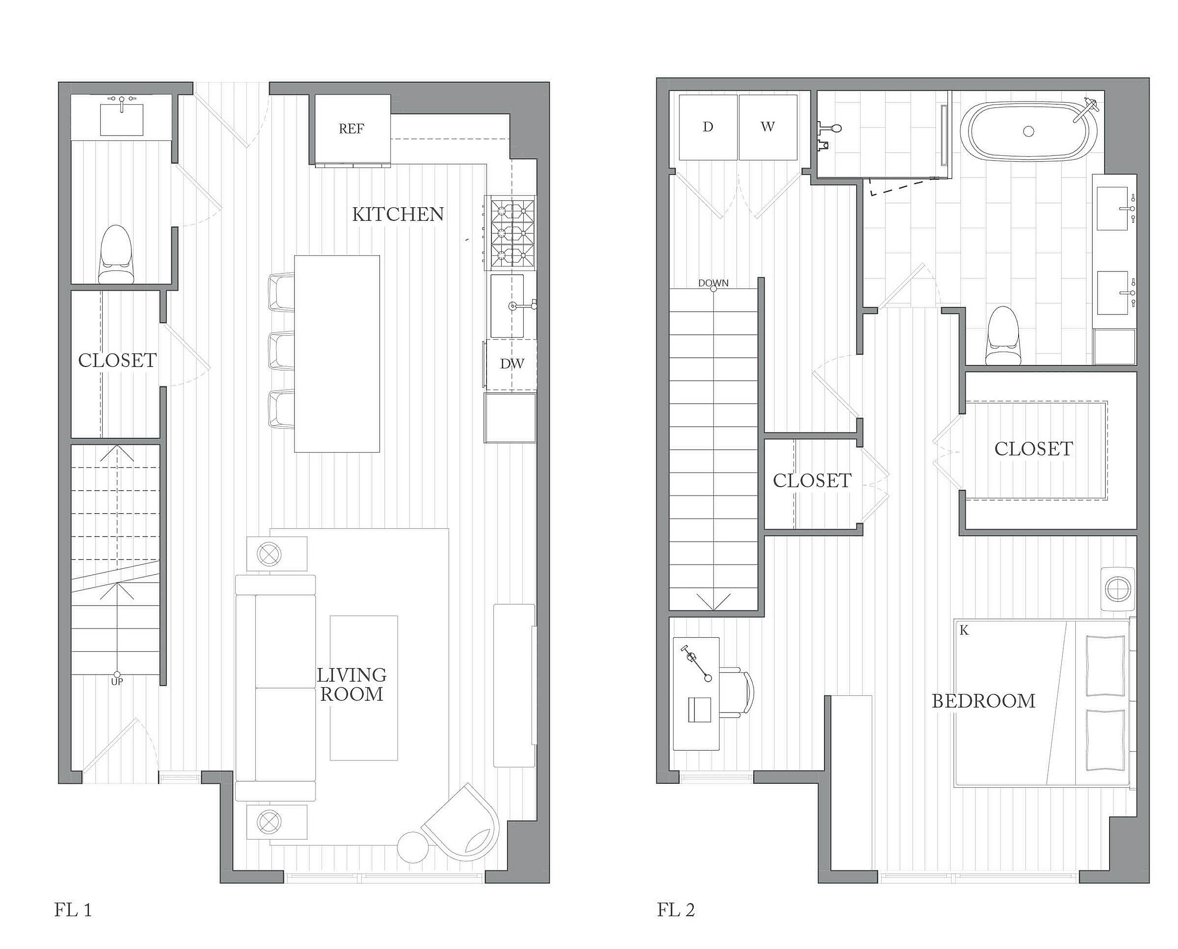 1Riva Row New Apartments | Luxury Apartments in Texas | 1Riva Row 1 bedroom townhome