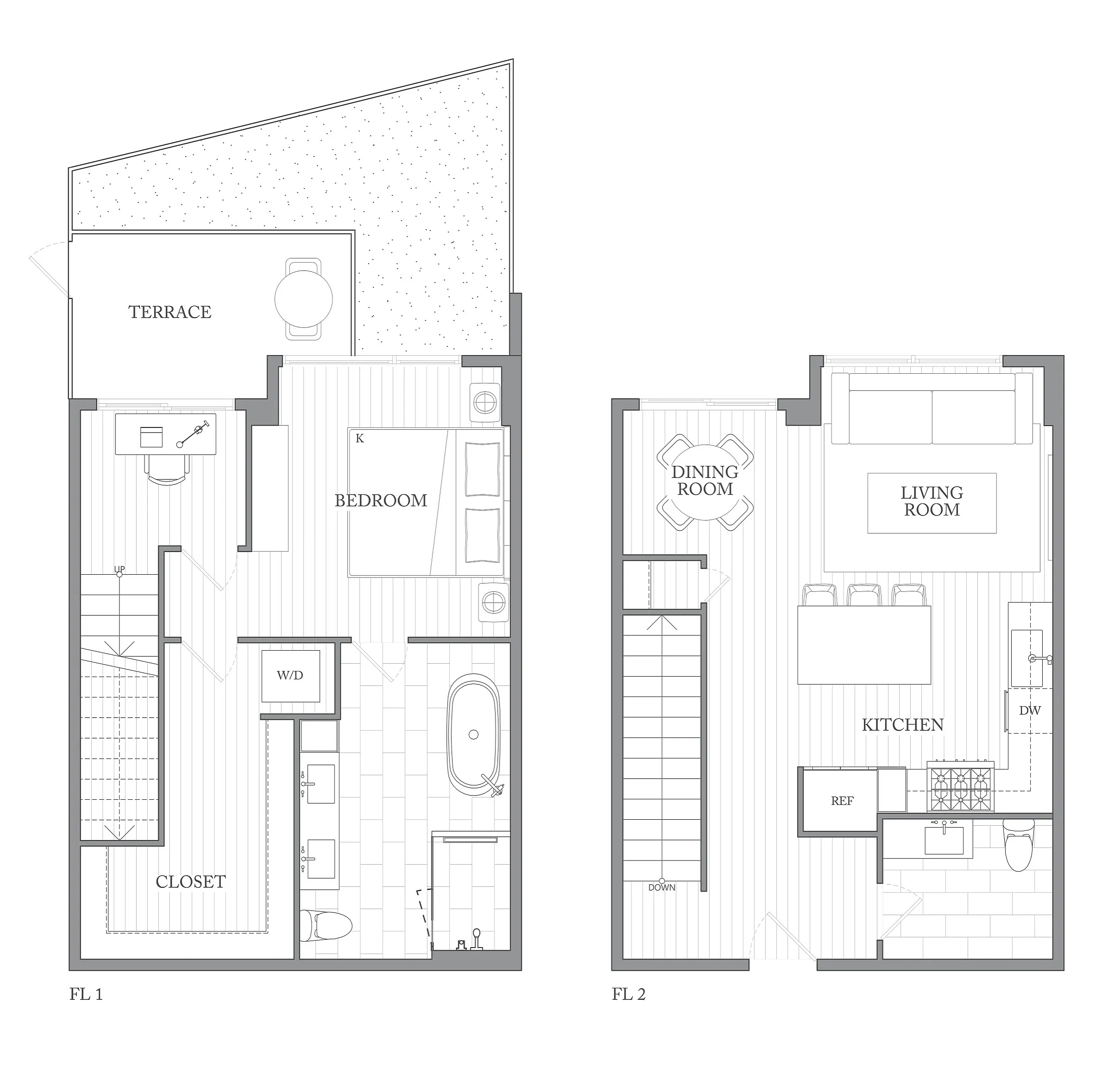1Riva Row New Apartments | Luxury Apartments in Texas | 1Riva Row 1 bedroom townhome