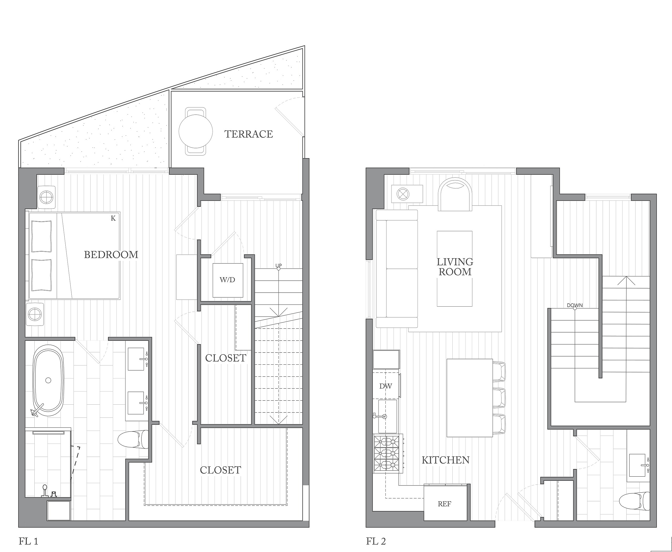 1Riva Row New Apartments | Luxury Apartments in Texas | 1Riva Row 1 bedroom townhome