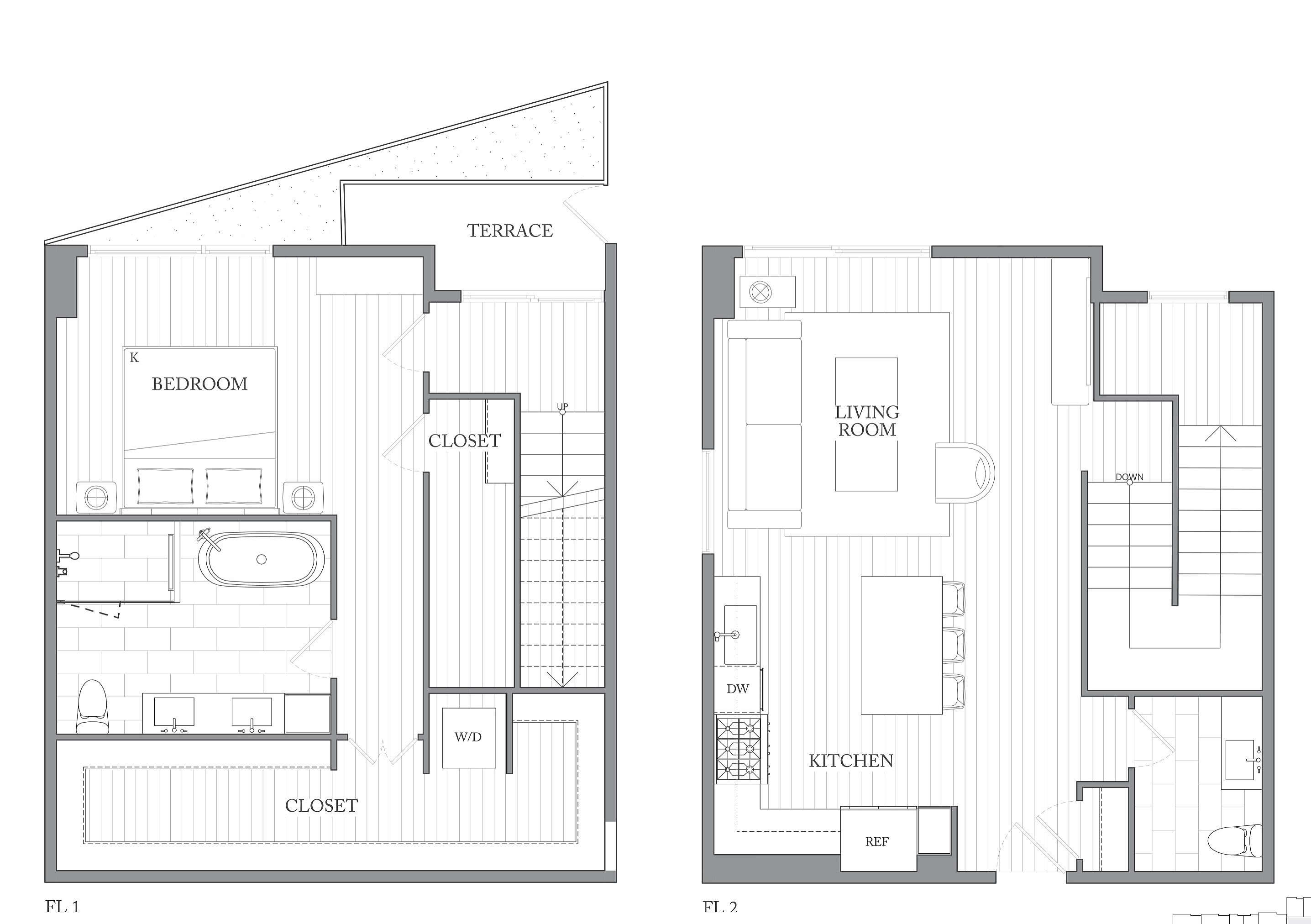 1Riva Row New Apartments | Luxury Apartments in Texas | 1Riva Row 1 bedroom townhome