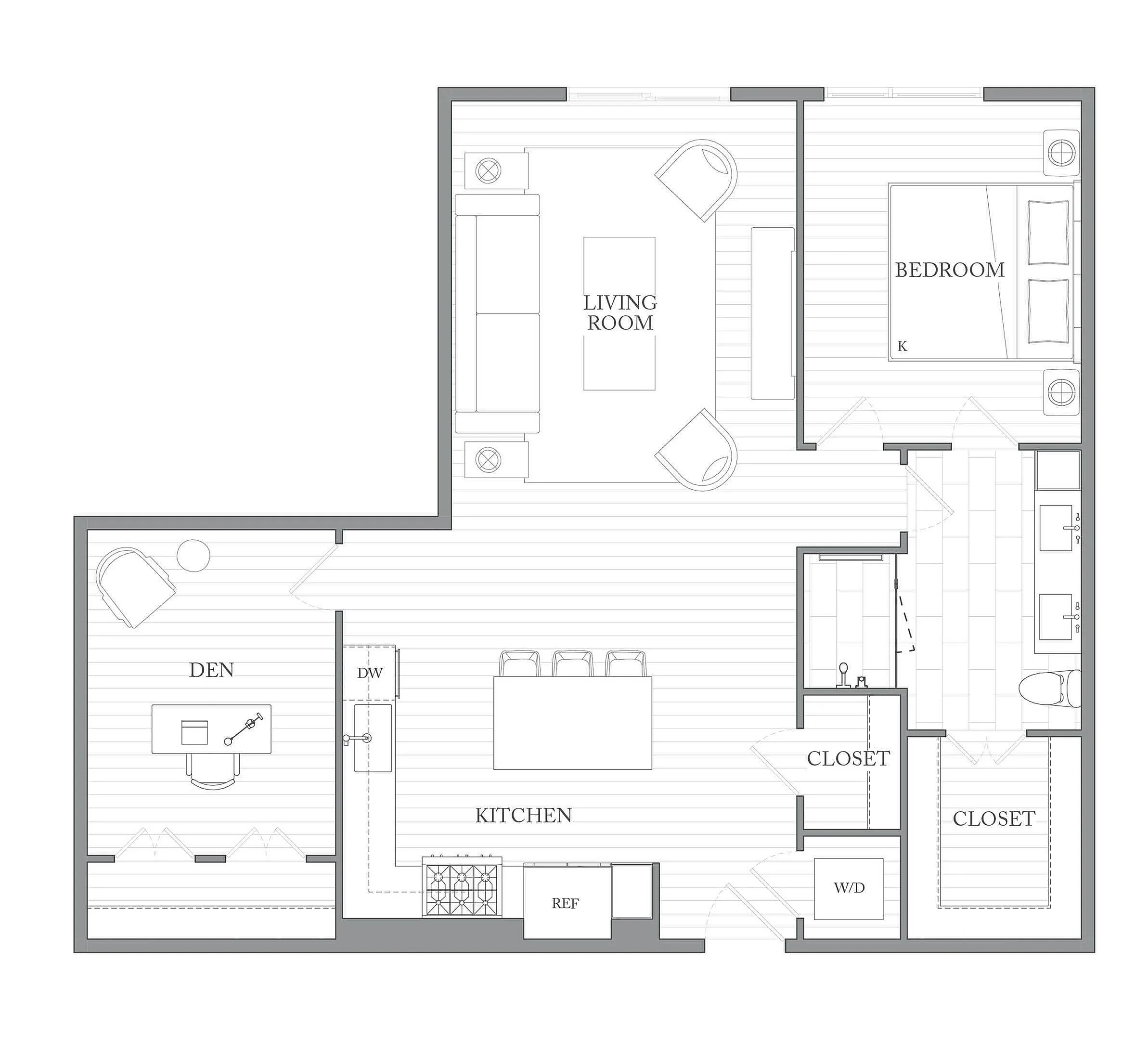 1Riva Row New Apartments | Luxury Apartments in Texas | 1Riva Row 1 bedroom apartments | 1 bedroom apartments with a Den in Texas