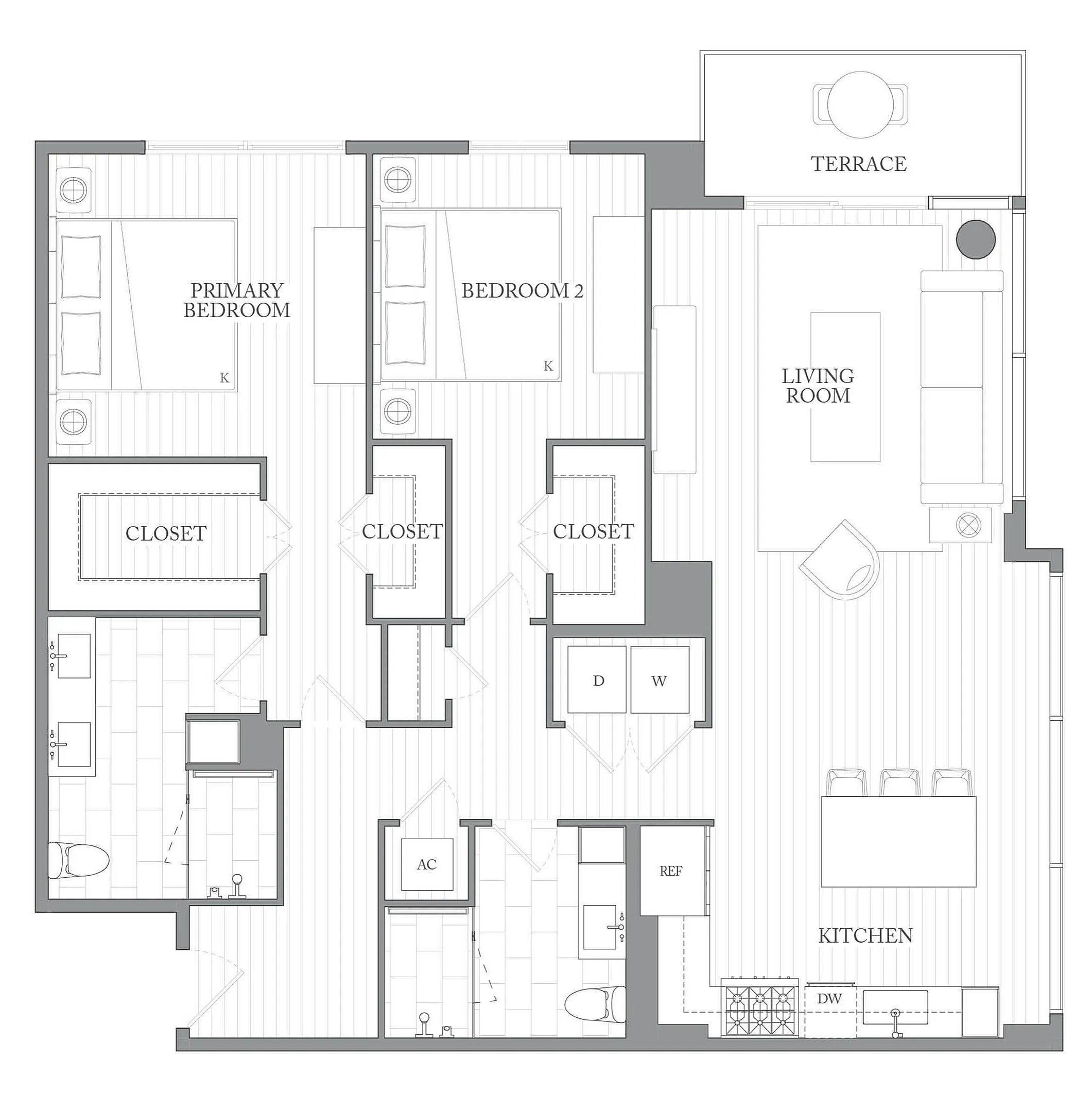 1Riva Row New Apartments | Luxury Apartments in Texas | 1Riva Row 2 bedroom apartments