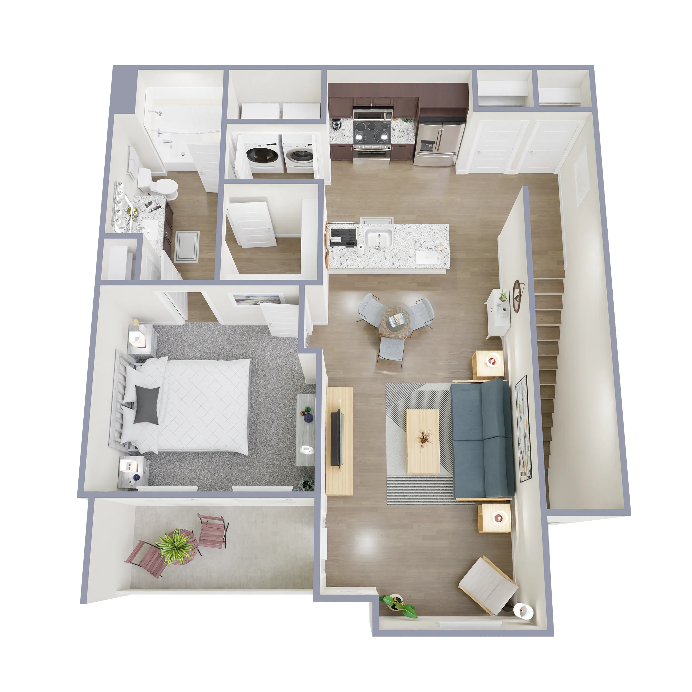 A1.P6  1 Bed 1 Bath - Cathedral Lakes Apartments