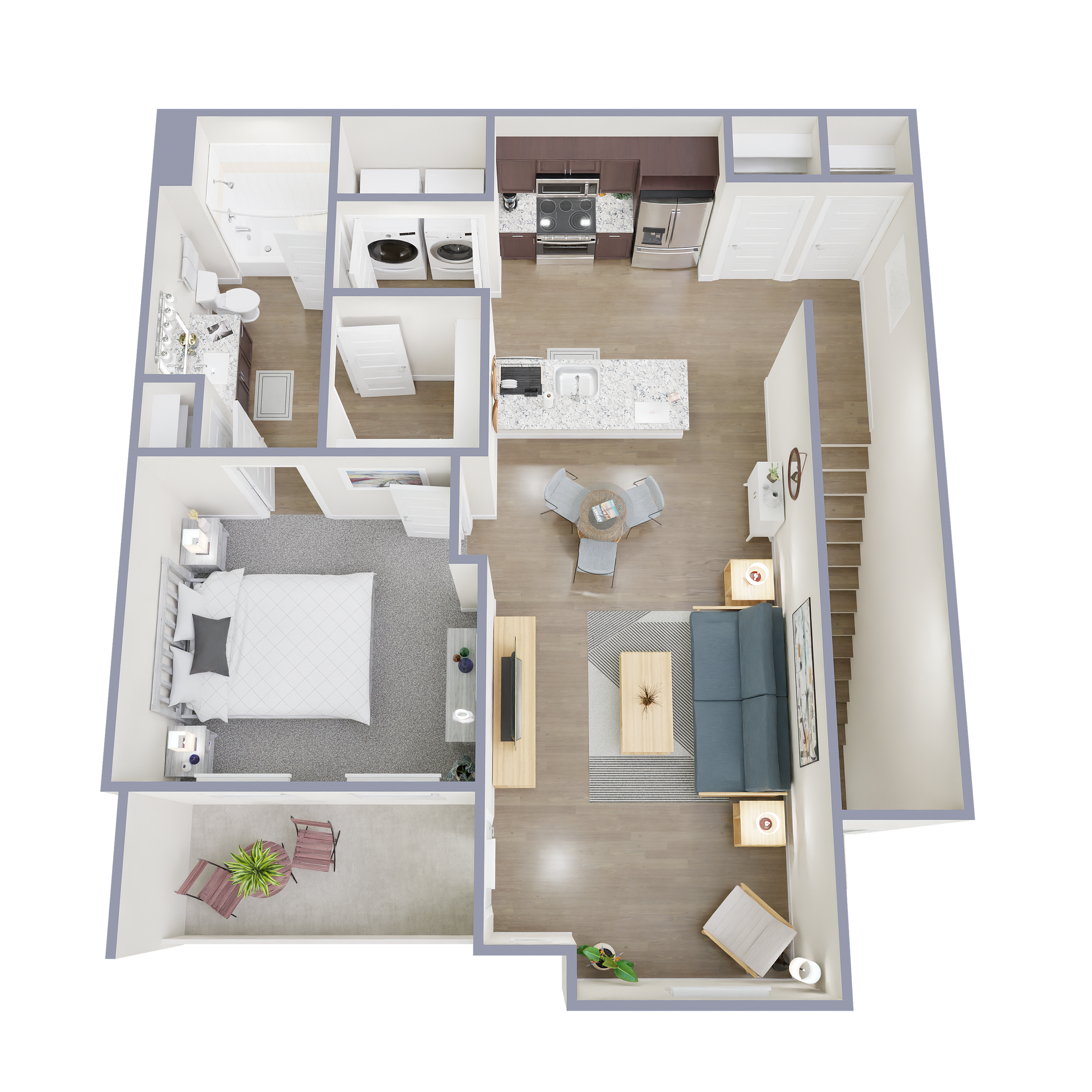 A1.P8 1 Bed 1 Bath - Cathedral Lakes Apartments