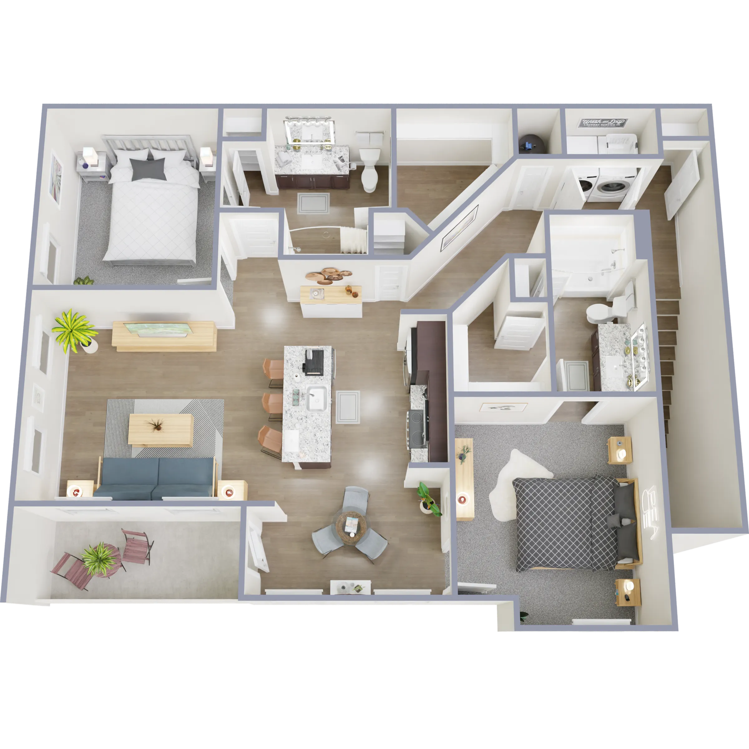 B1.P8 2 Bed 2 Bath - Cathedral Lakes Apartments