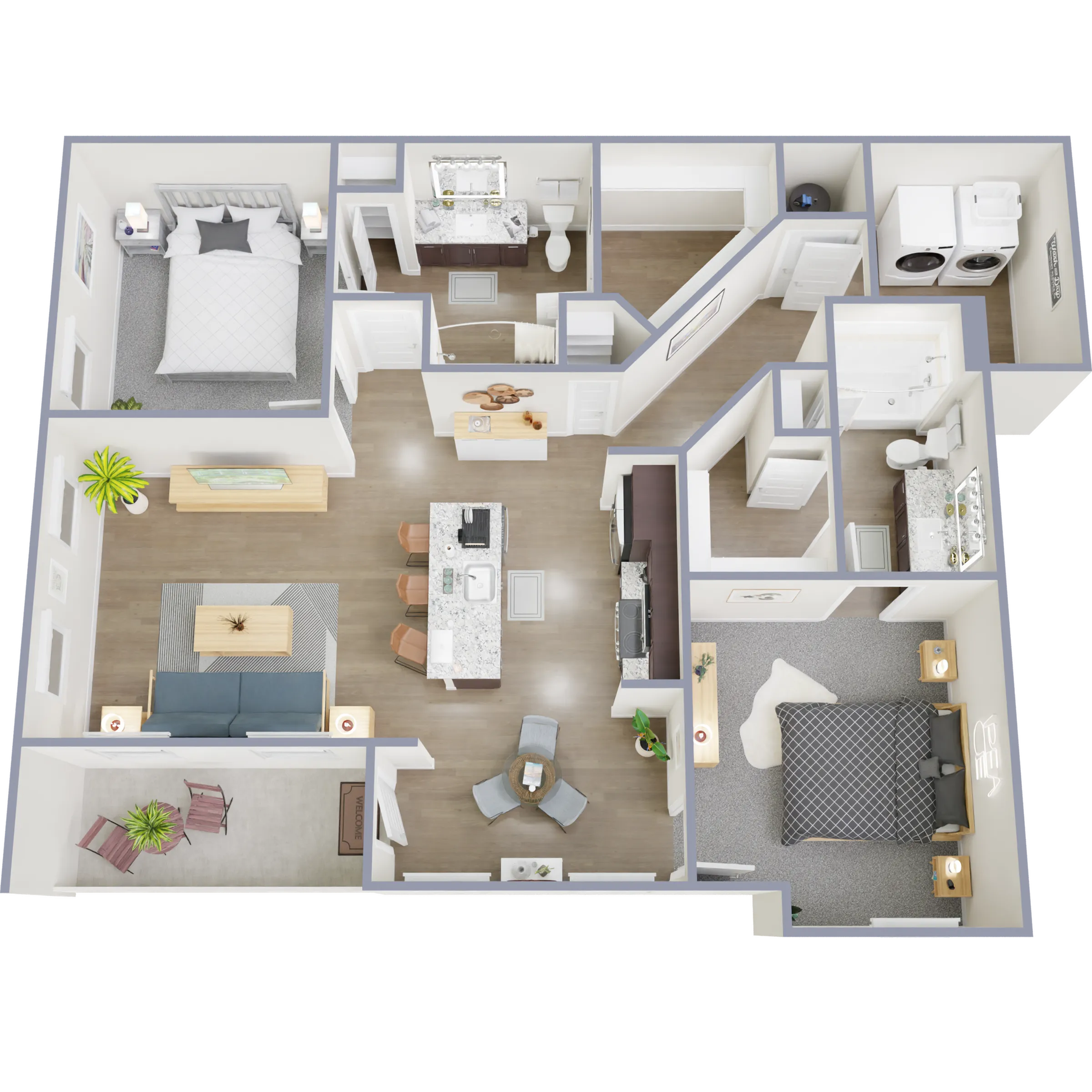B2 2 Bed 2 Bath - Cathedral Lakes Apartments