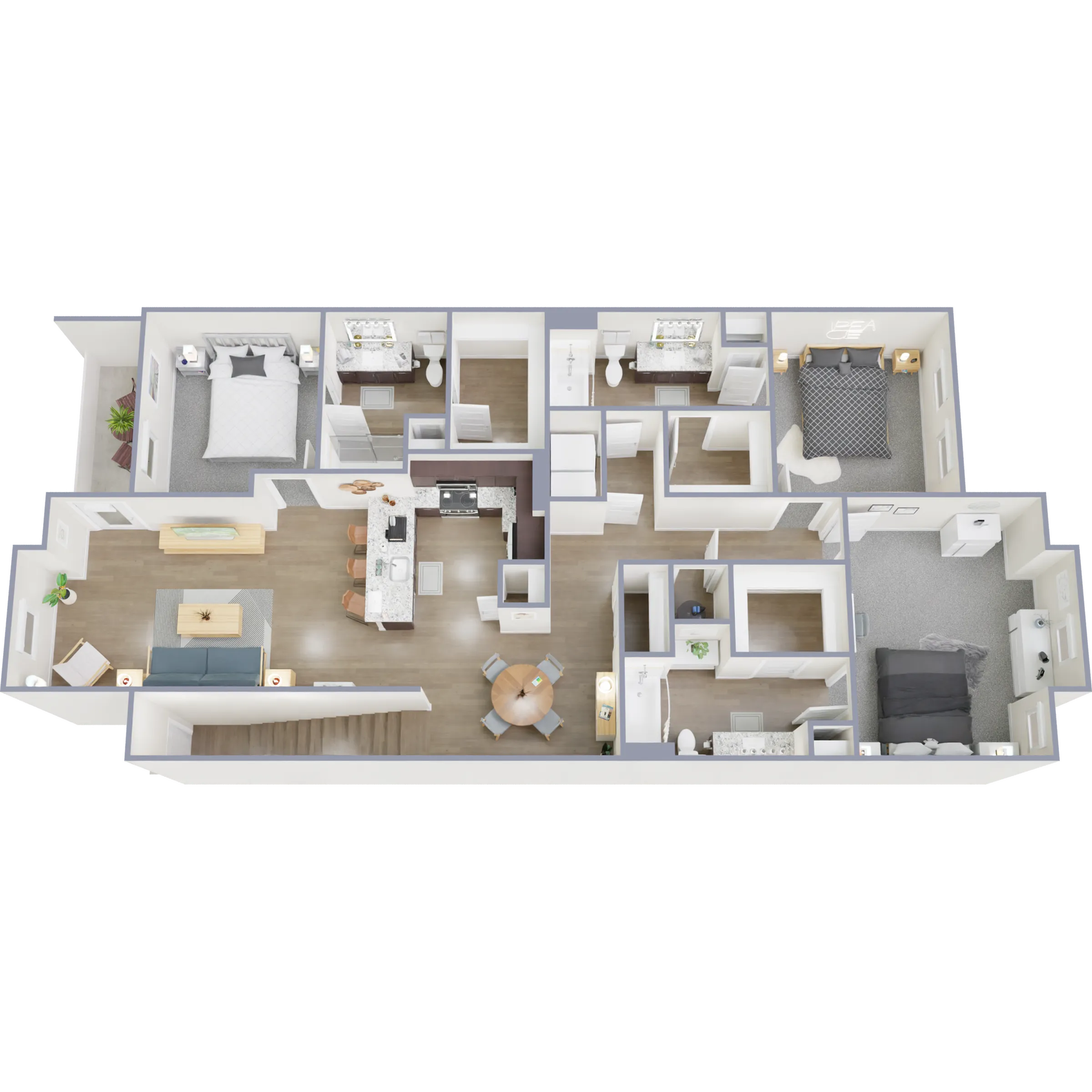 C1.P6 3 Beds 3 Baths - Cathedral Lakes Apartments