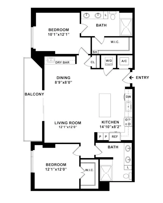 B2 | The McKinley at Memorial City | Memorial City Living Apartments