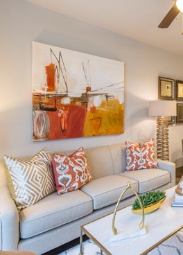 Living Room at Pearl at The Mix