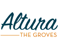 Elegant logo of Altura The Groves with modern typography.