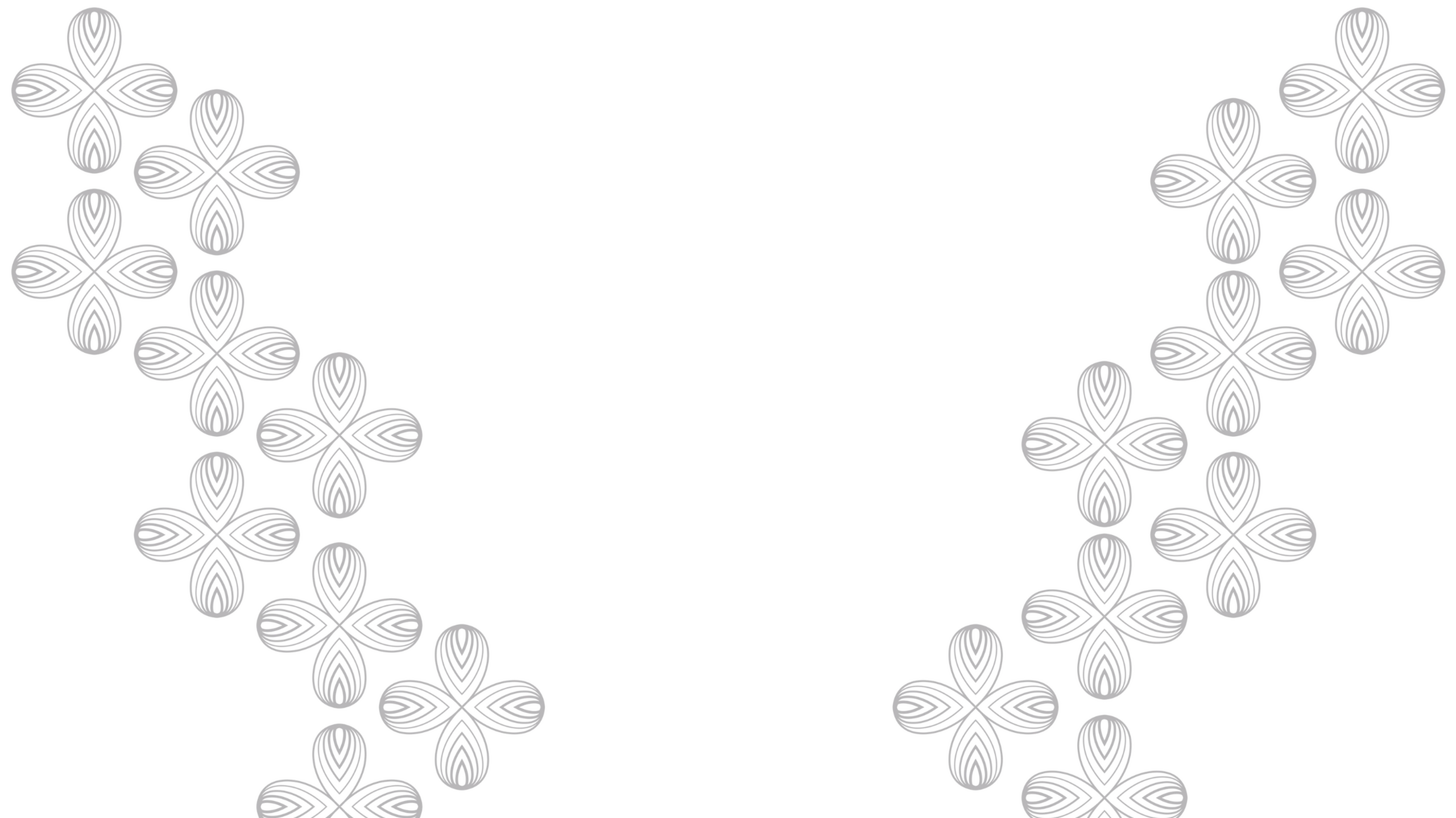 Elaborate black floral pattern on a transparent background featuring intricate, symmetrical flower designs.