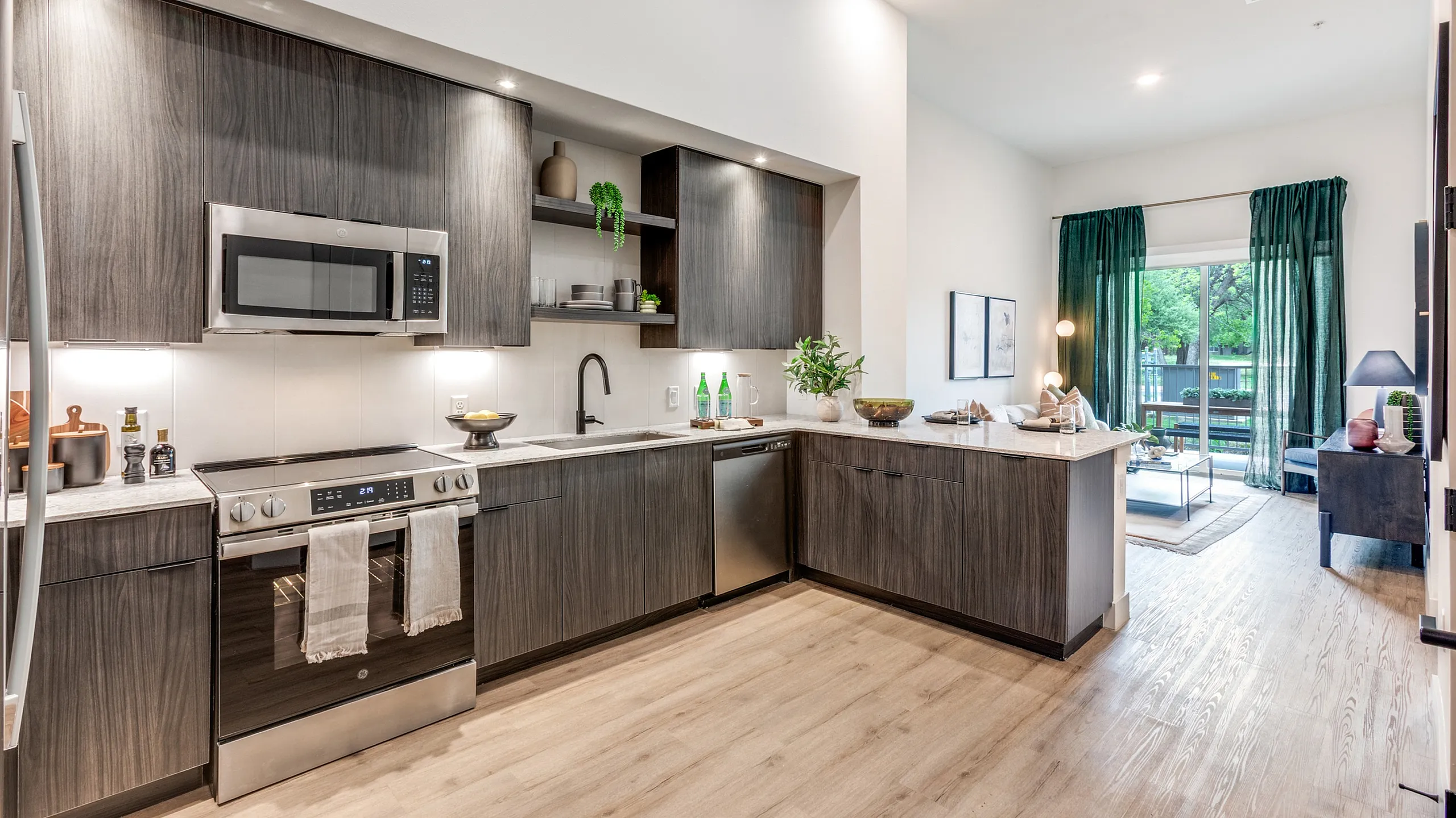 pearl springdale kitchen | pearl springdale apartment