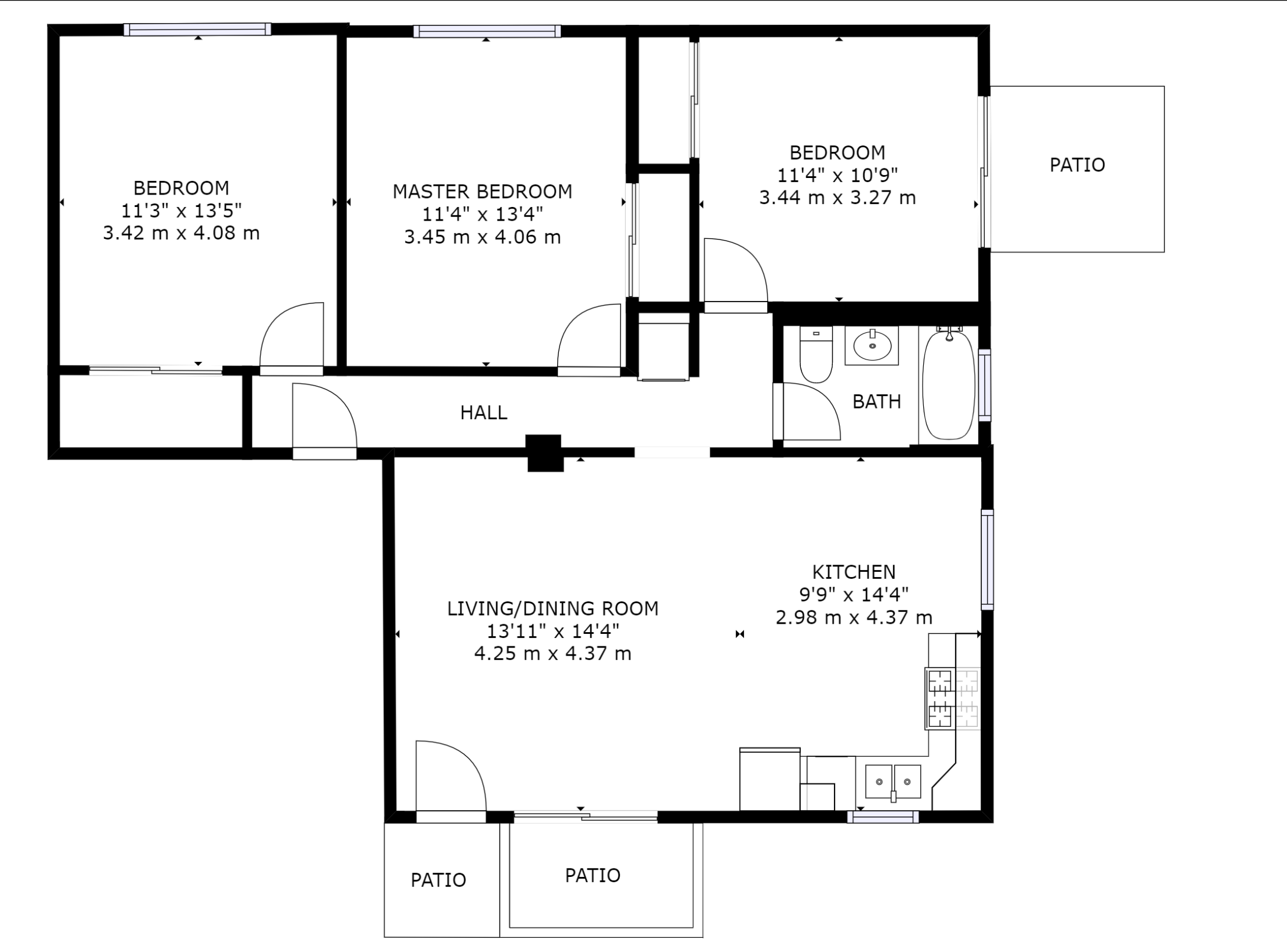 3BR Layout