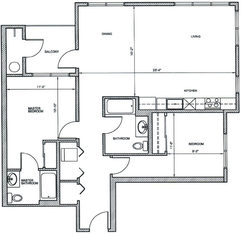 2Bed, 2Bath A units 201 and 301