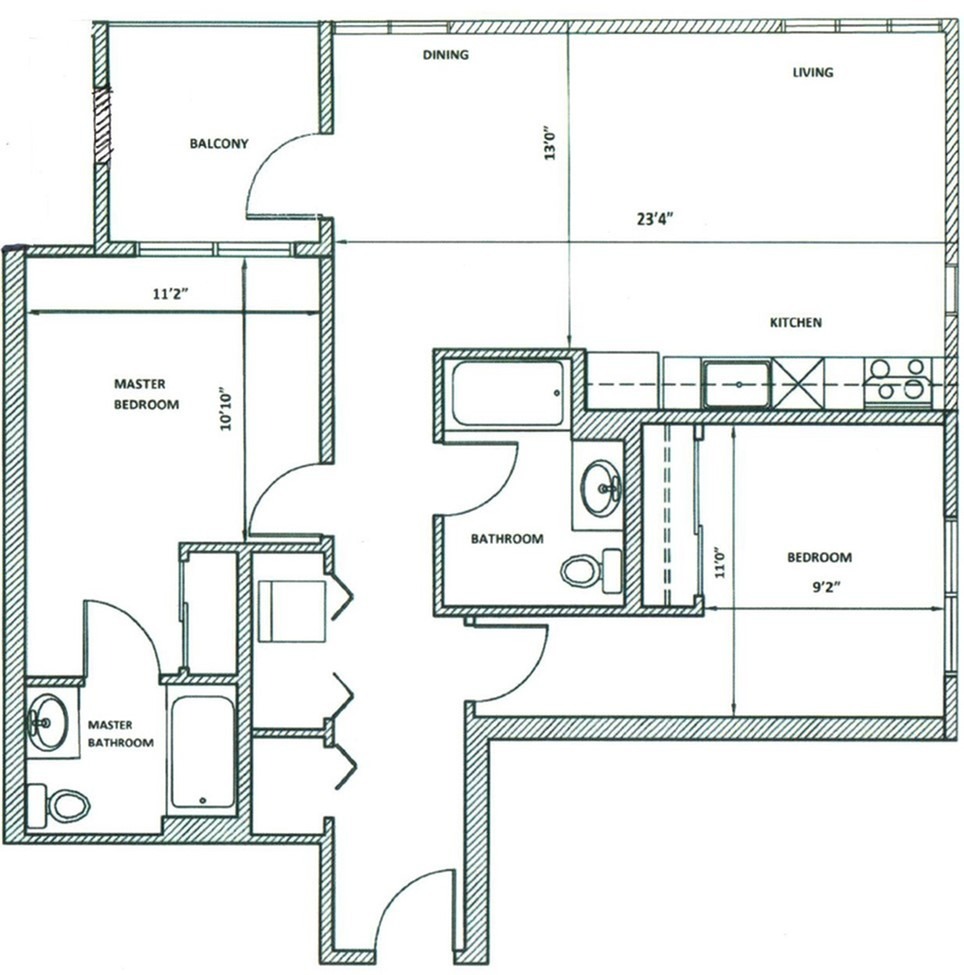 2Bed, 2Bath A Unit 401