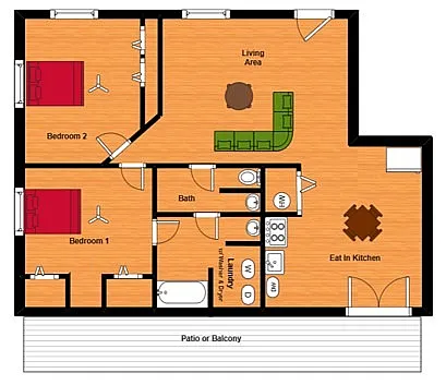 2 BR Luxe with Washer Dryer