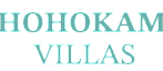 Elegant Hohokam Villas logo with a unique starburst design, exuding sophistication and charm.