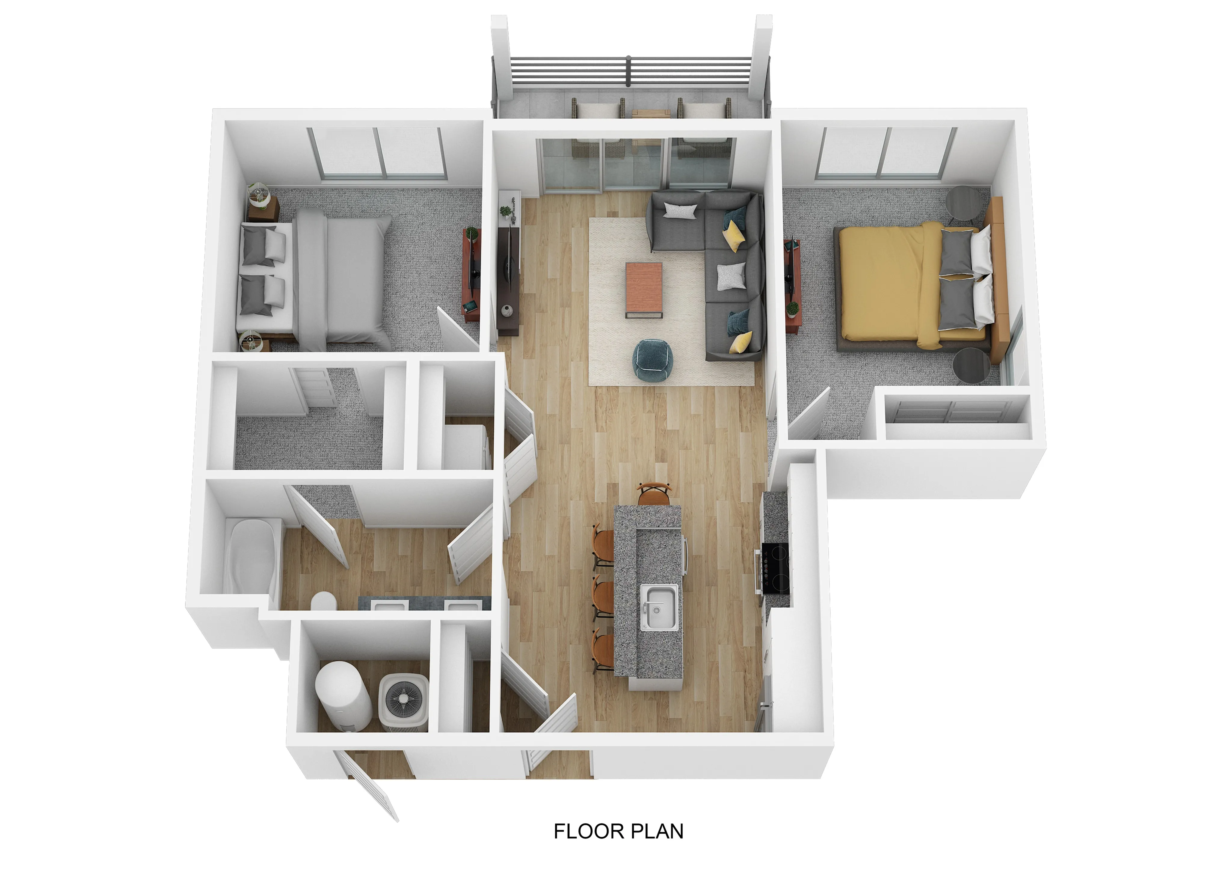 2 Bed/1 Bath