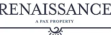 Elegant logo design for Renaissance, a Pax Property, featuring a classic serif font and decorative flourish.