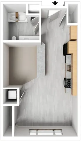 Studio 18 unfurnished