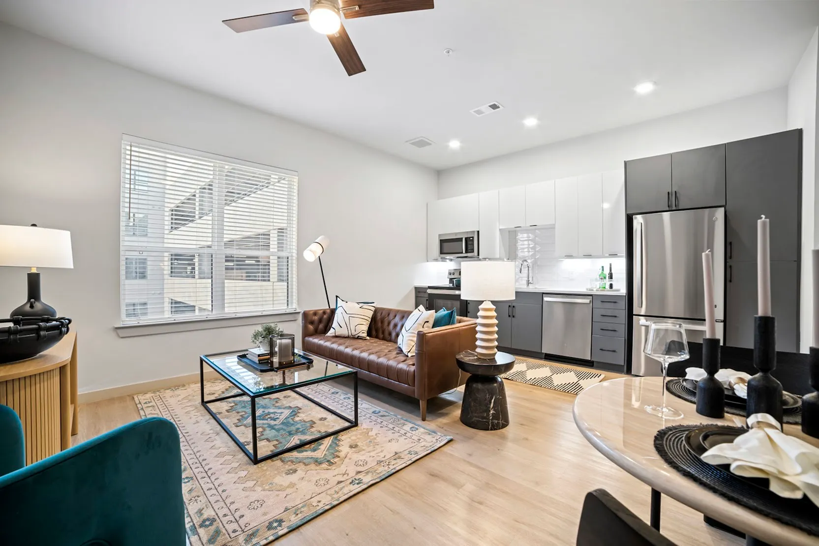 Elegant Living Room | Apartments for rent in Plano, TX | The Emory