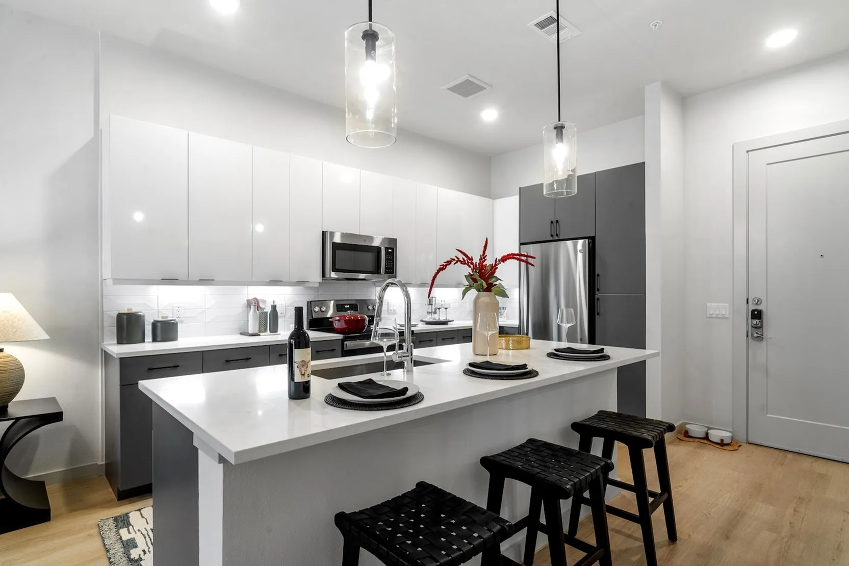 Open Kitchen with Island | Apartments in Plano, TX | The Emory