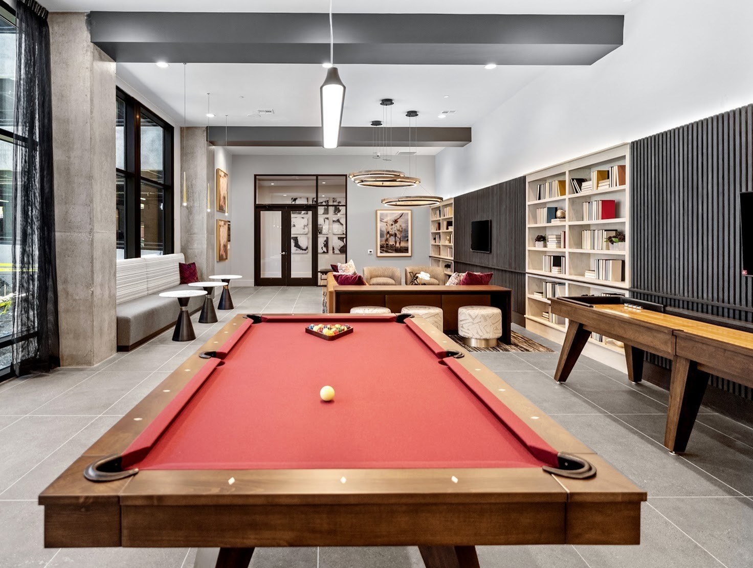 Resident Pool Table | Apartment in Plano, TX | The Emory