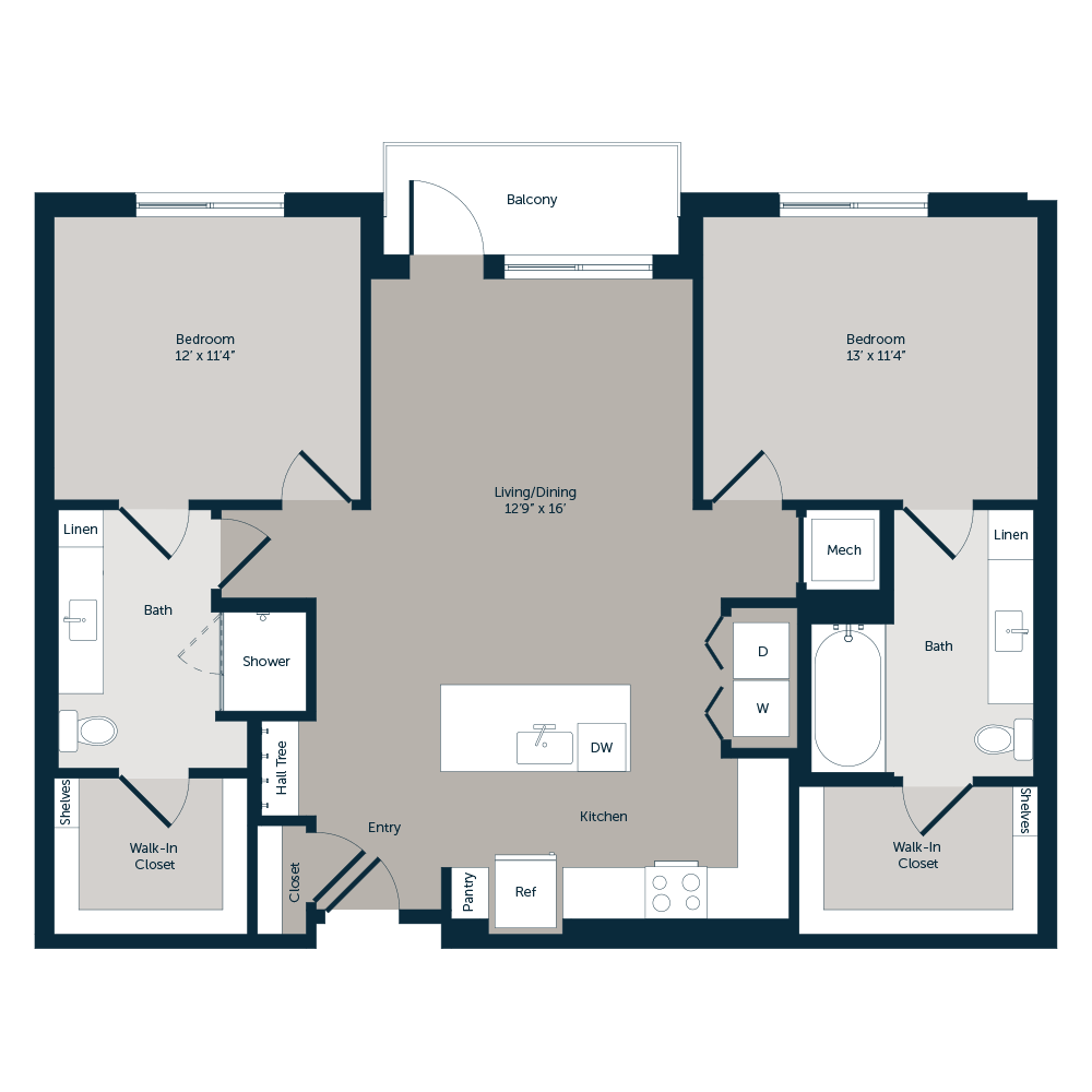 Overland 2x2 floor plan
