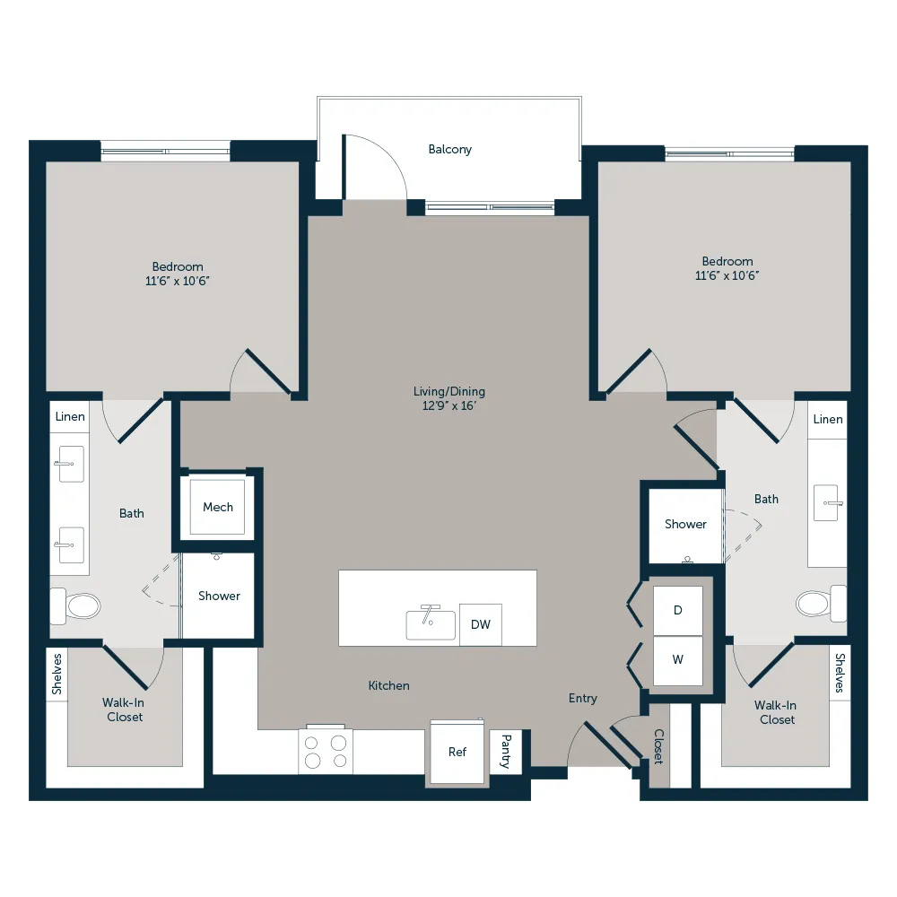 Westwood 2x floor plan