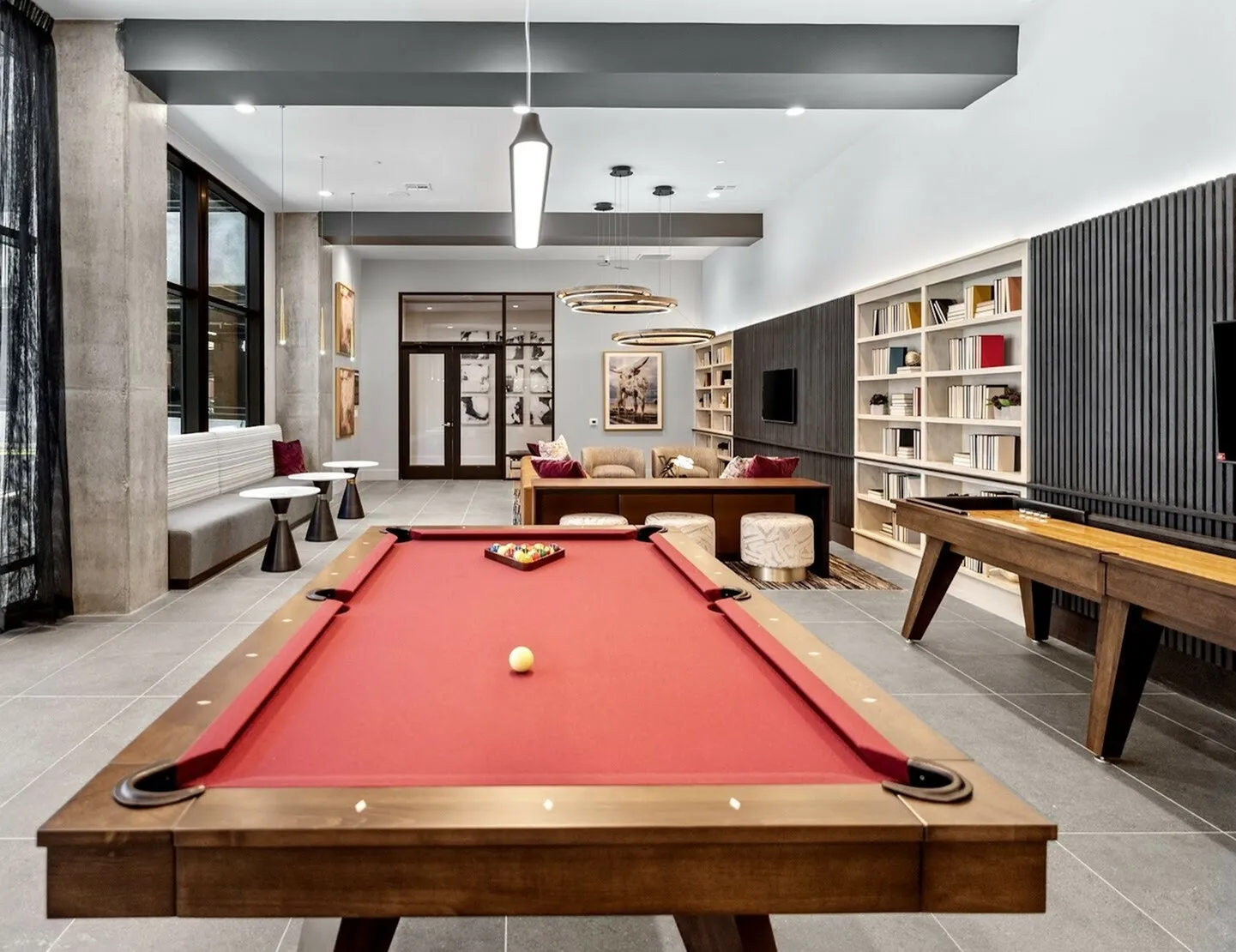Pool table and Shuffleboard