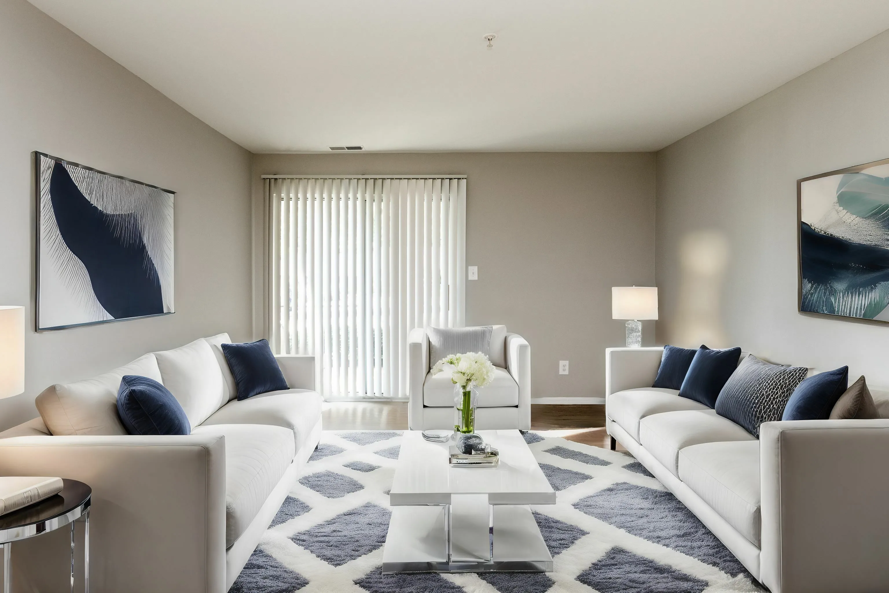 Expansive floor plan with ample design opportunity Countertops and White Cabinetry at Autumn Town Center Columbia apartments.