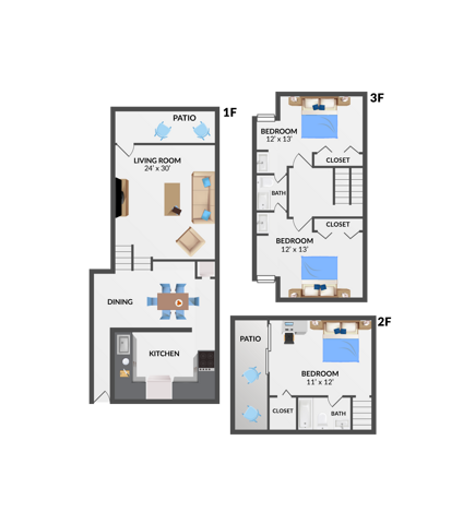 Three Bedroom
