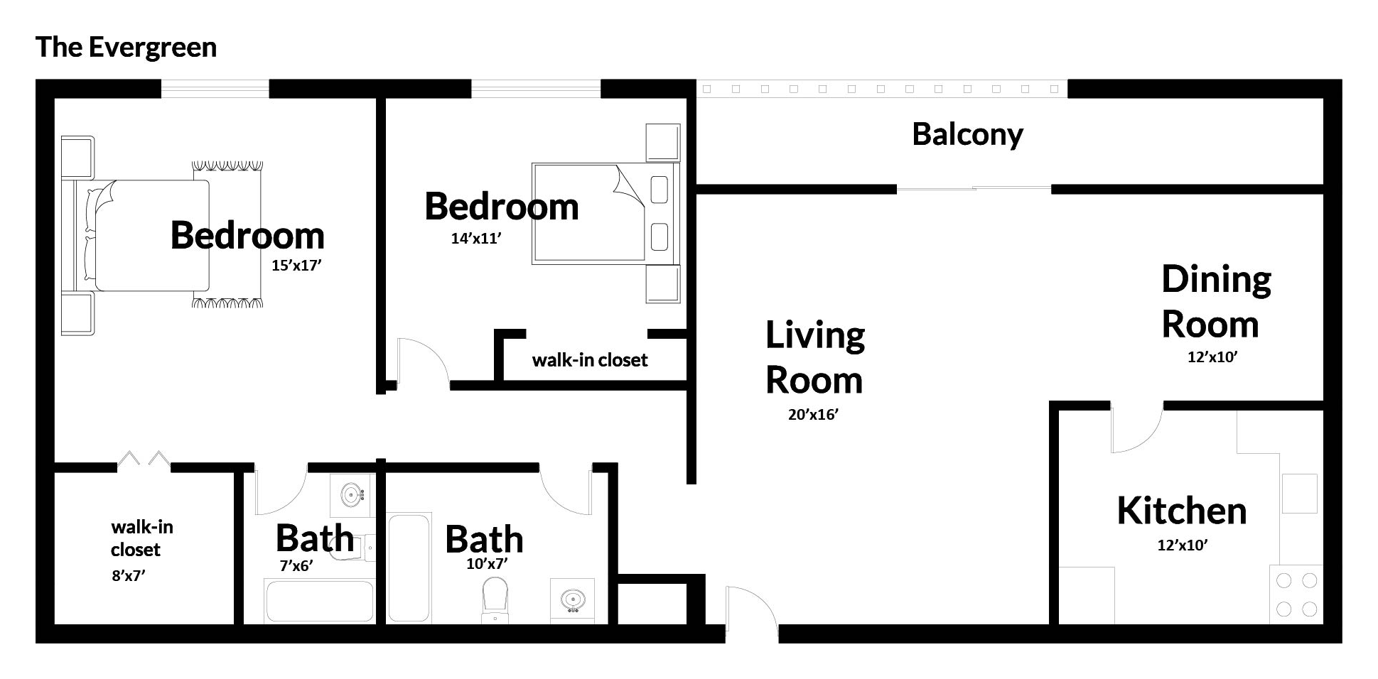 Floorplan The Evergreen