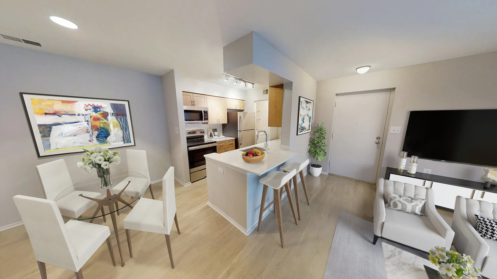 stainless steel appliances at alister columbia