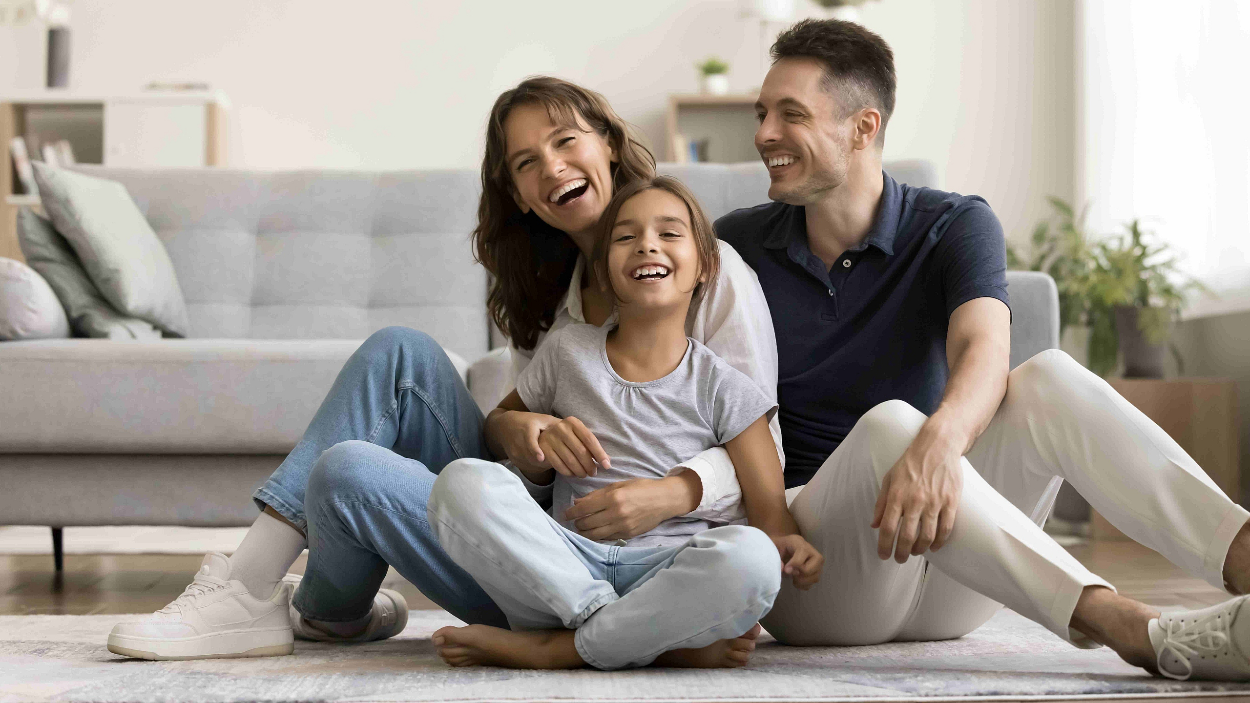family at home