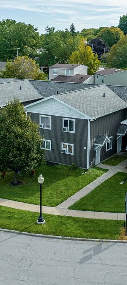 Birchwood Village Townhomes and Apartments - Aerial View