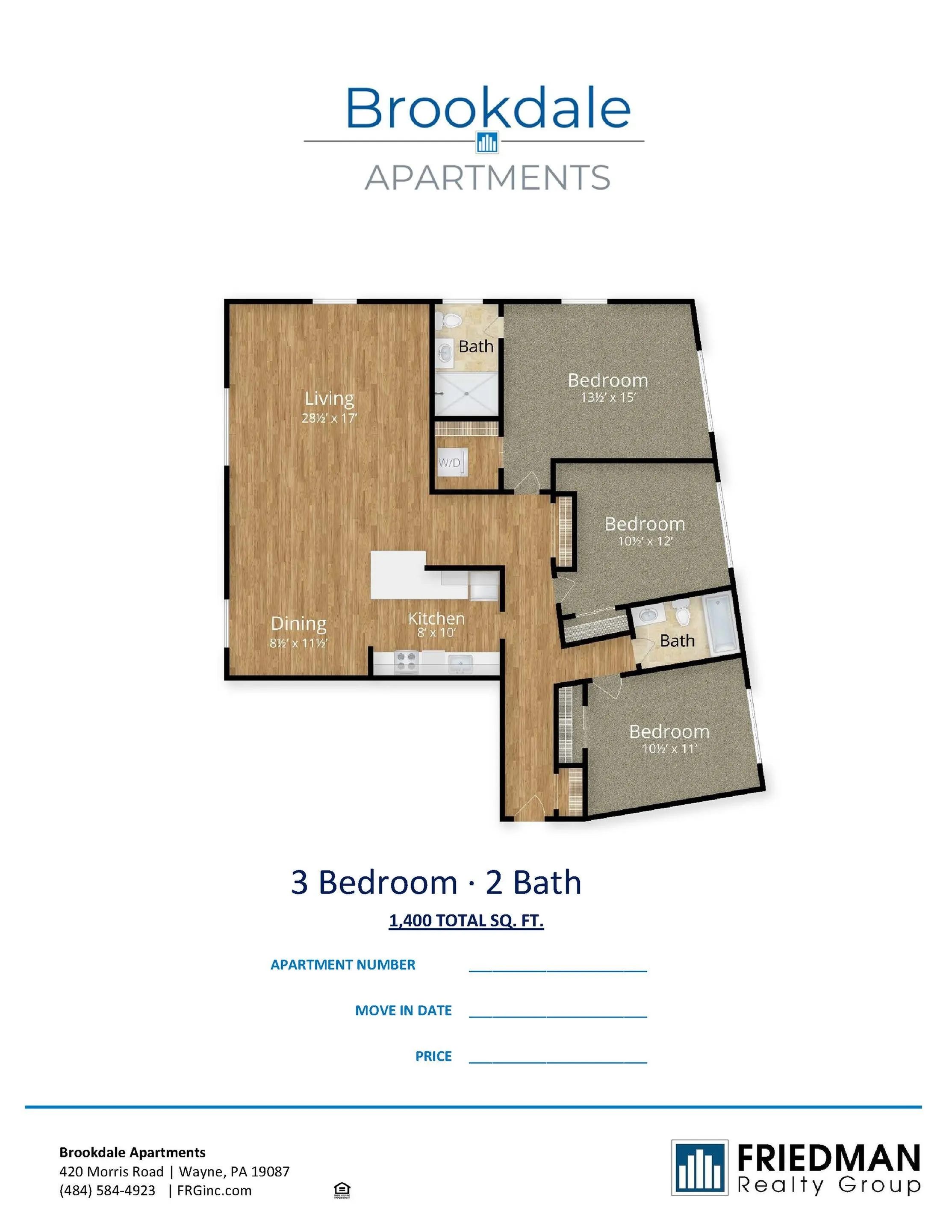 Three Bedroom Two Bathroom