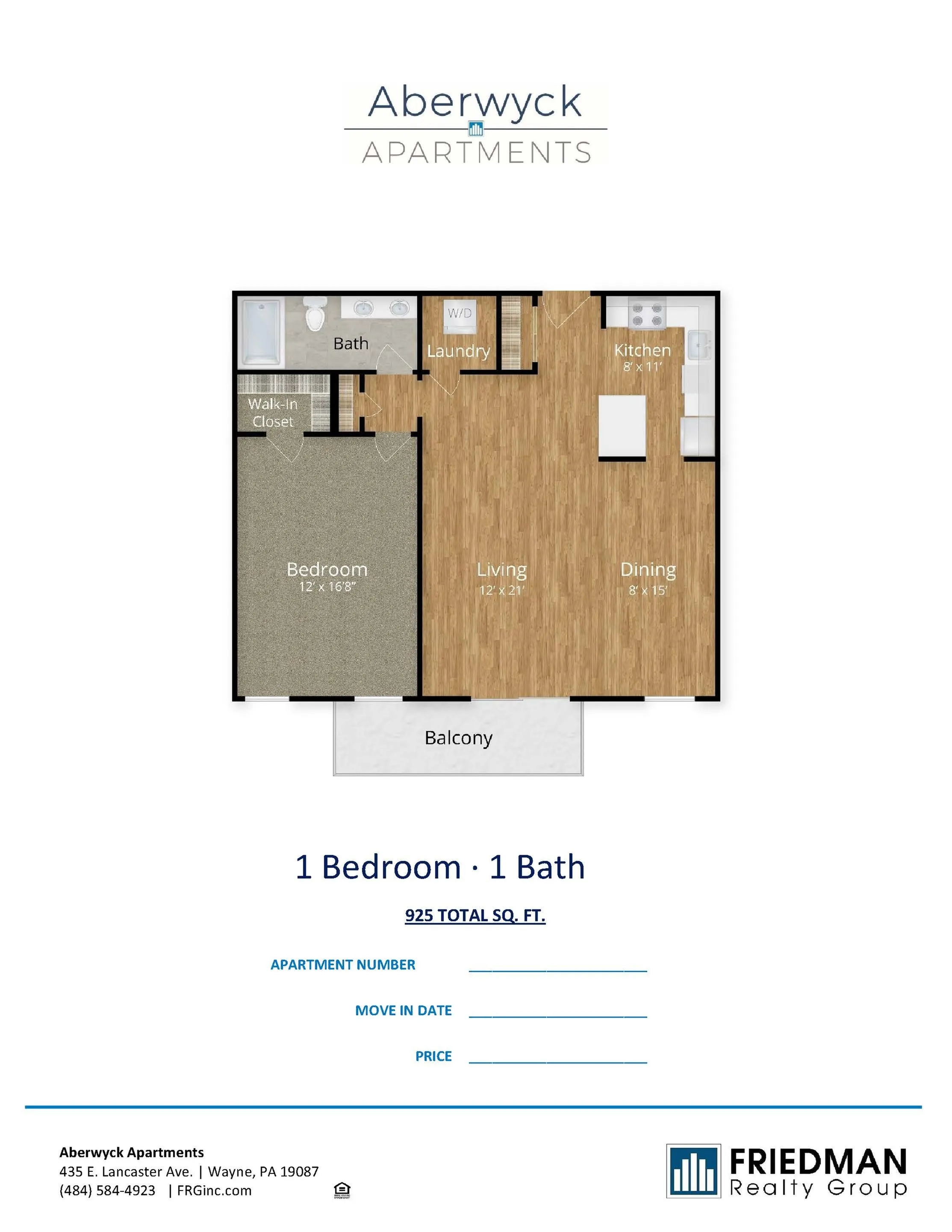 One Bedroom One Bathroom