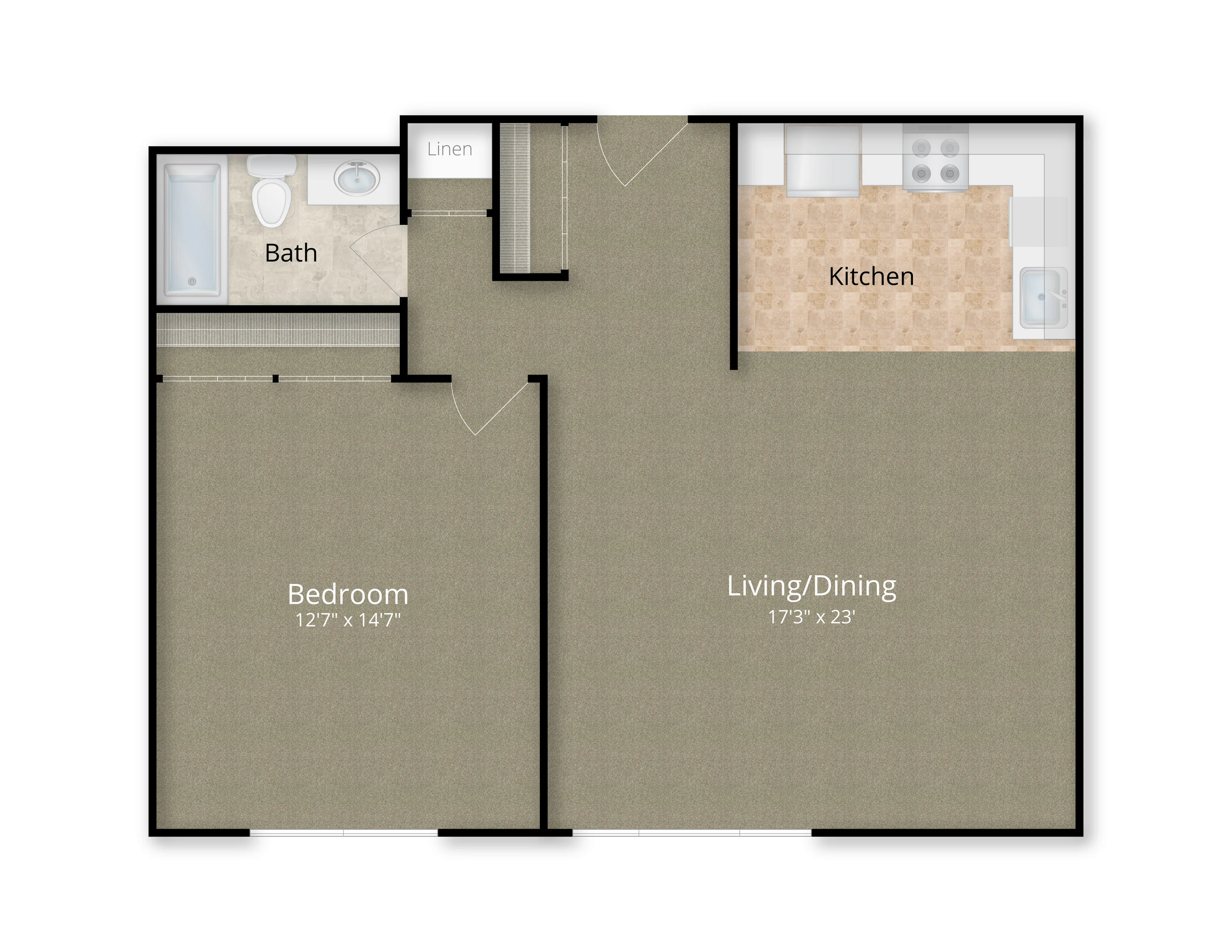 Audubon Arms - 1 Bedroom