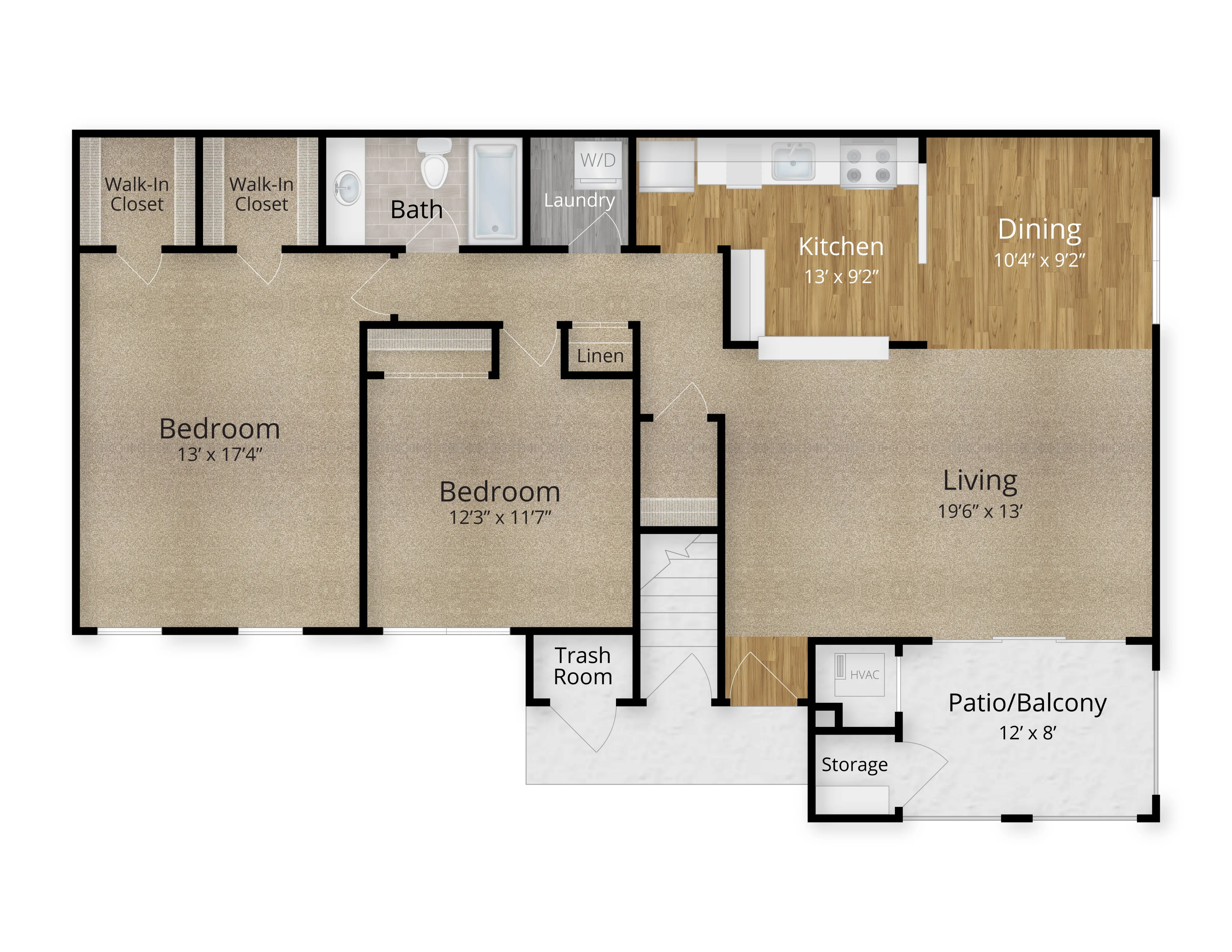 Riviera I - 2 Bedroom/1 Bath