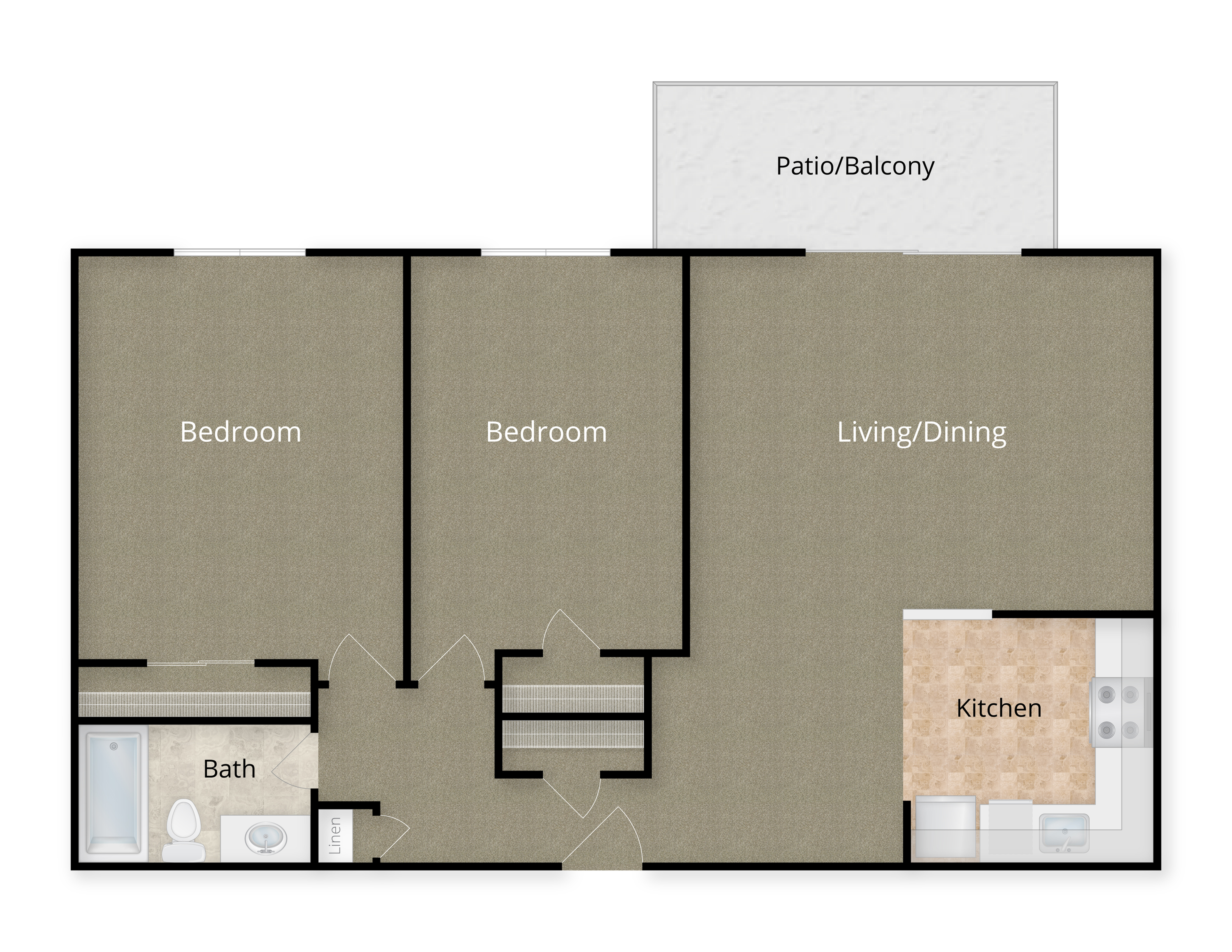 2 Bed X 1 Bath - 11