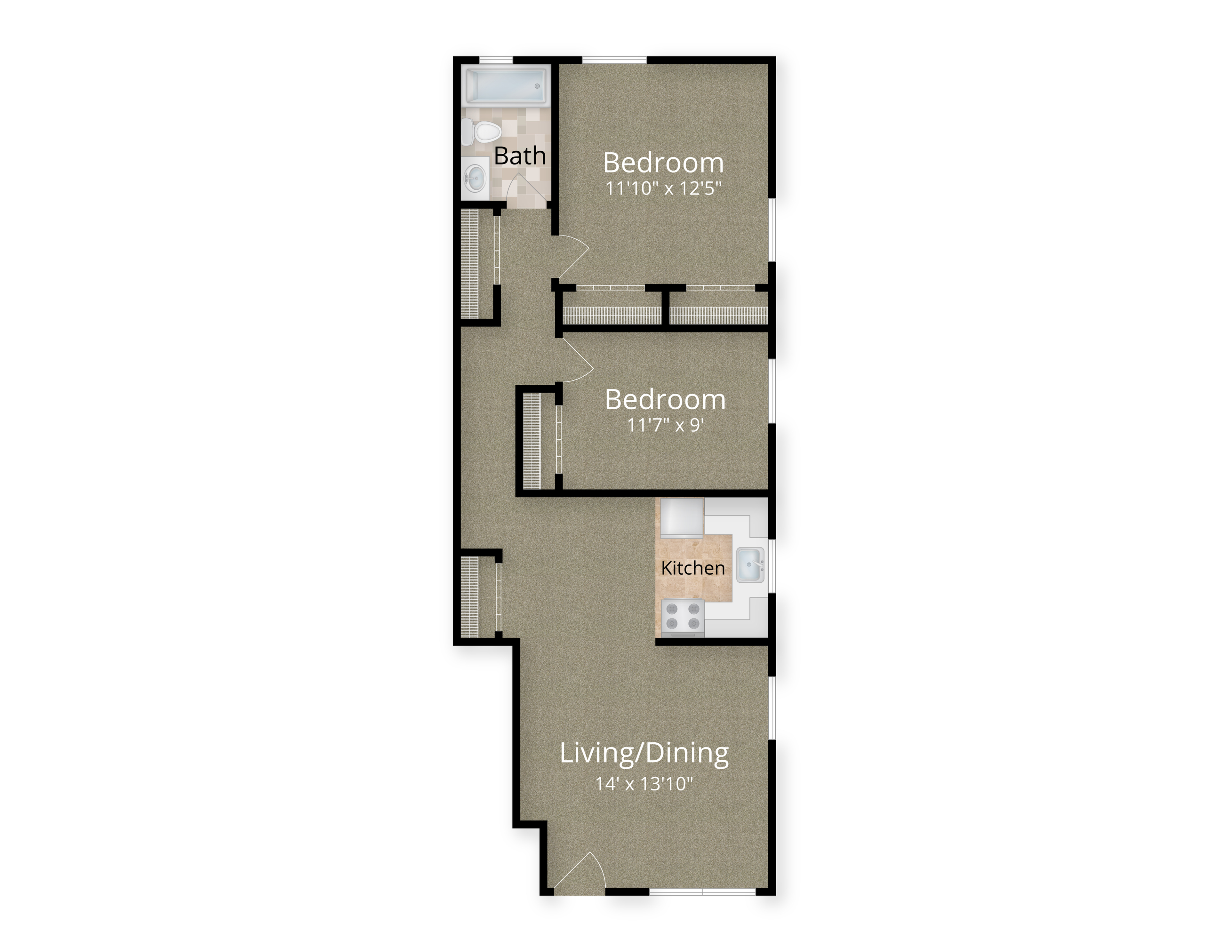 Gladmar Court - 2 BR