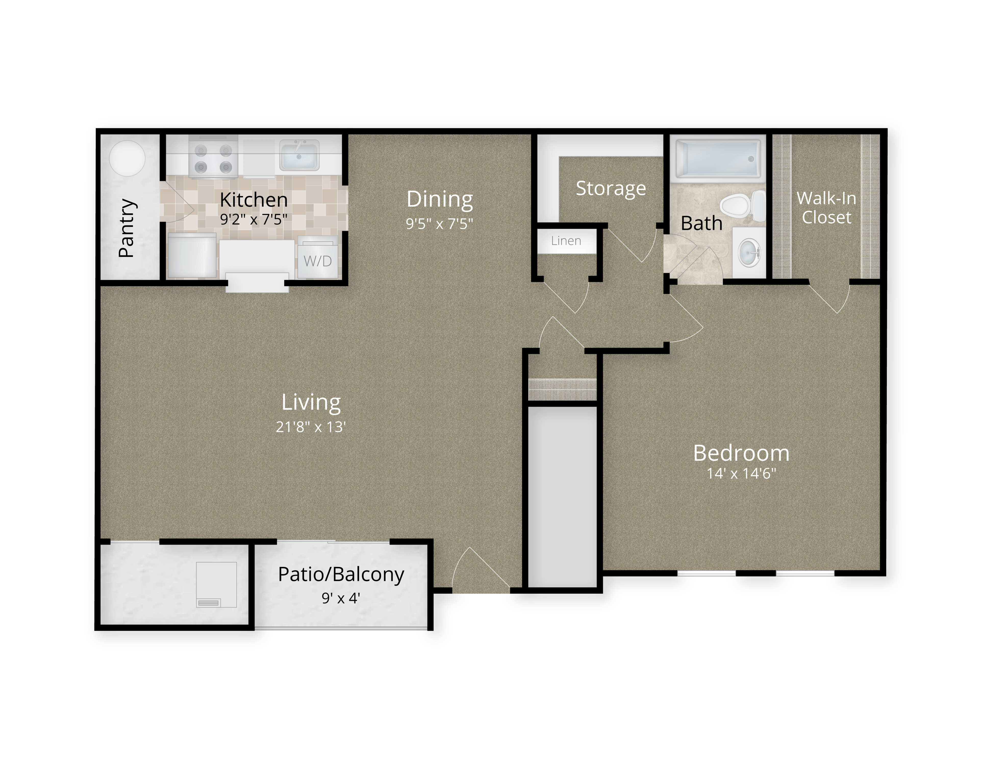 Birchwood I - 1 Bedroom/1 Bath