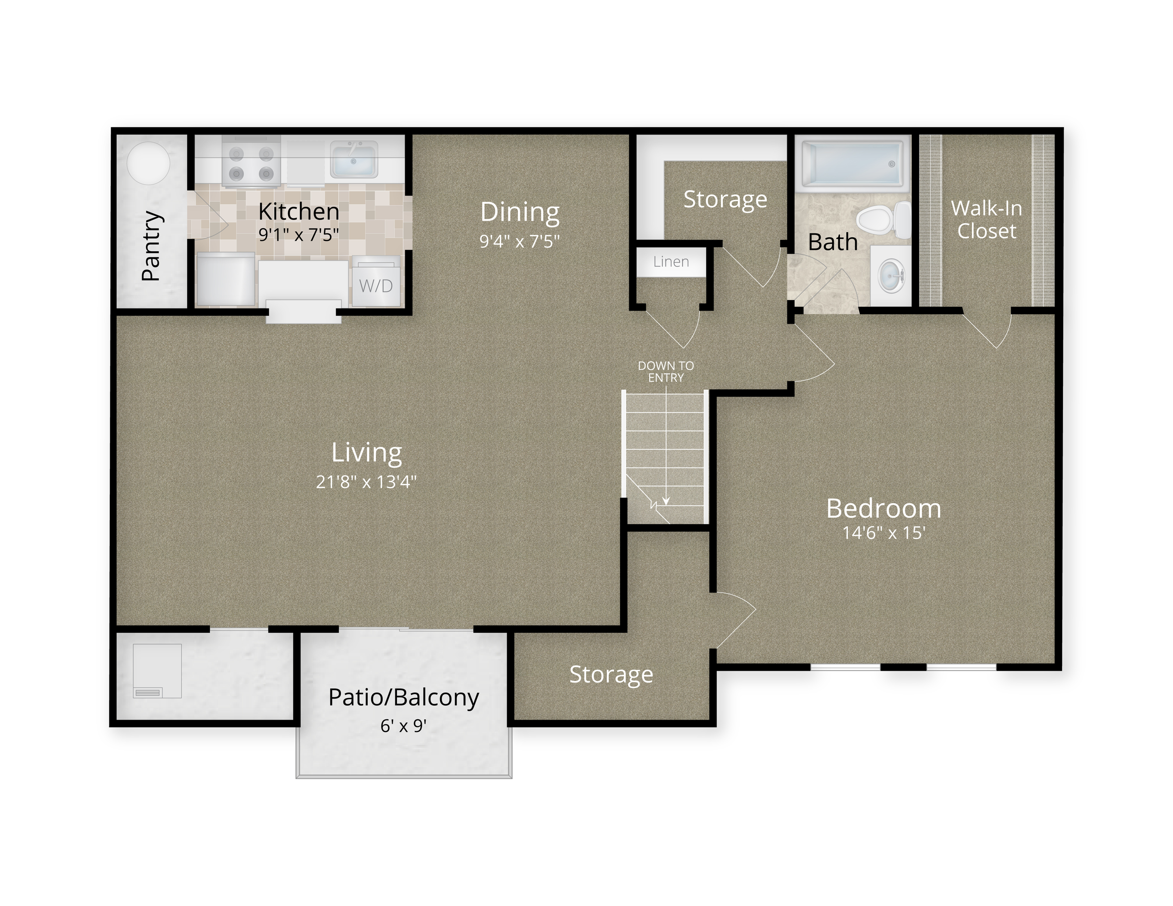 Birchwood II - 1 Bedroom/1 Bath