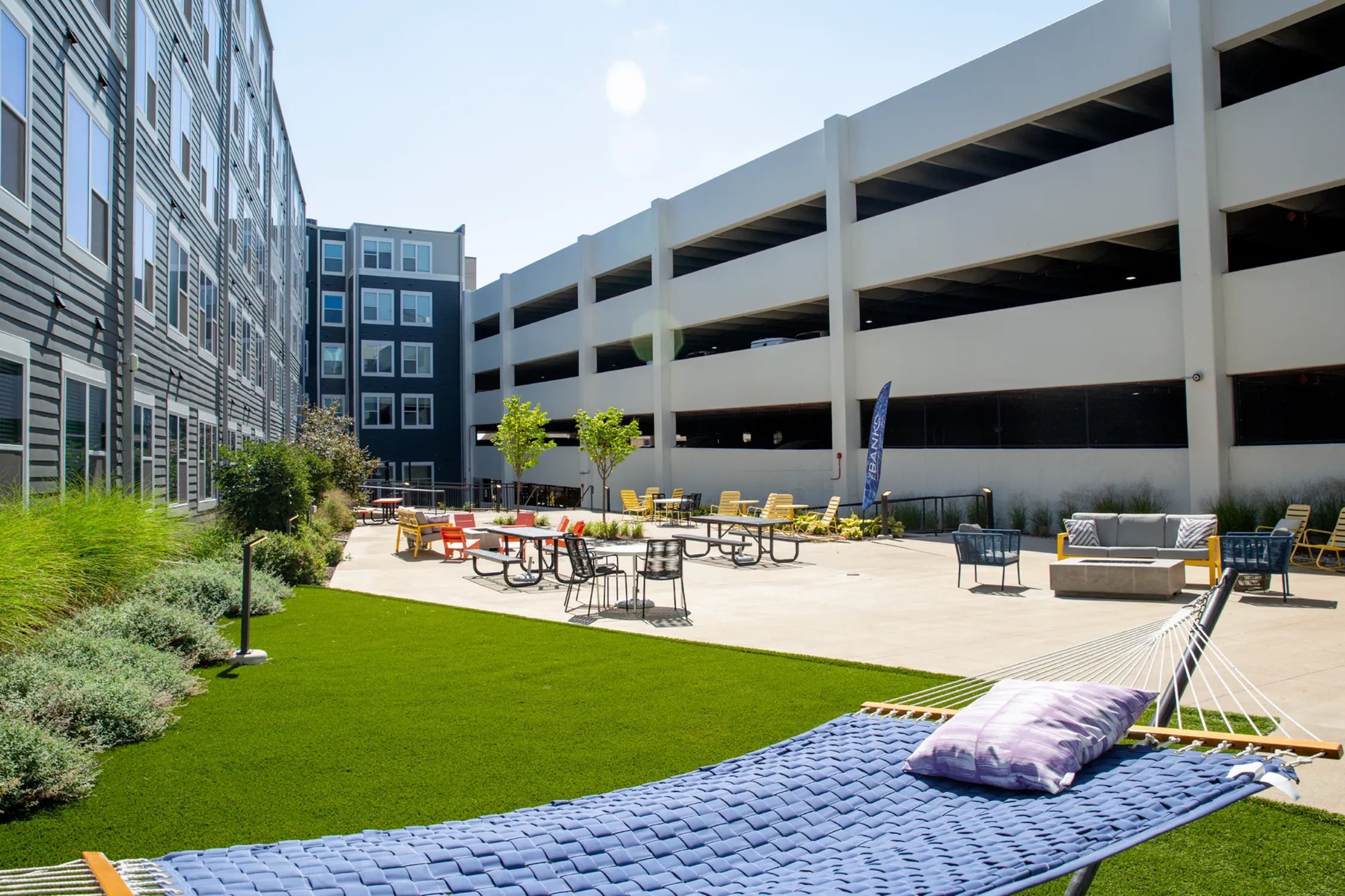 Hammock Garden | The Banks Student Living | Coralville, Iowa